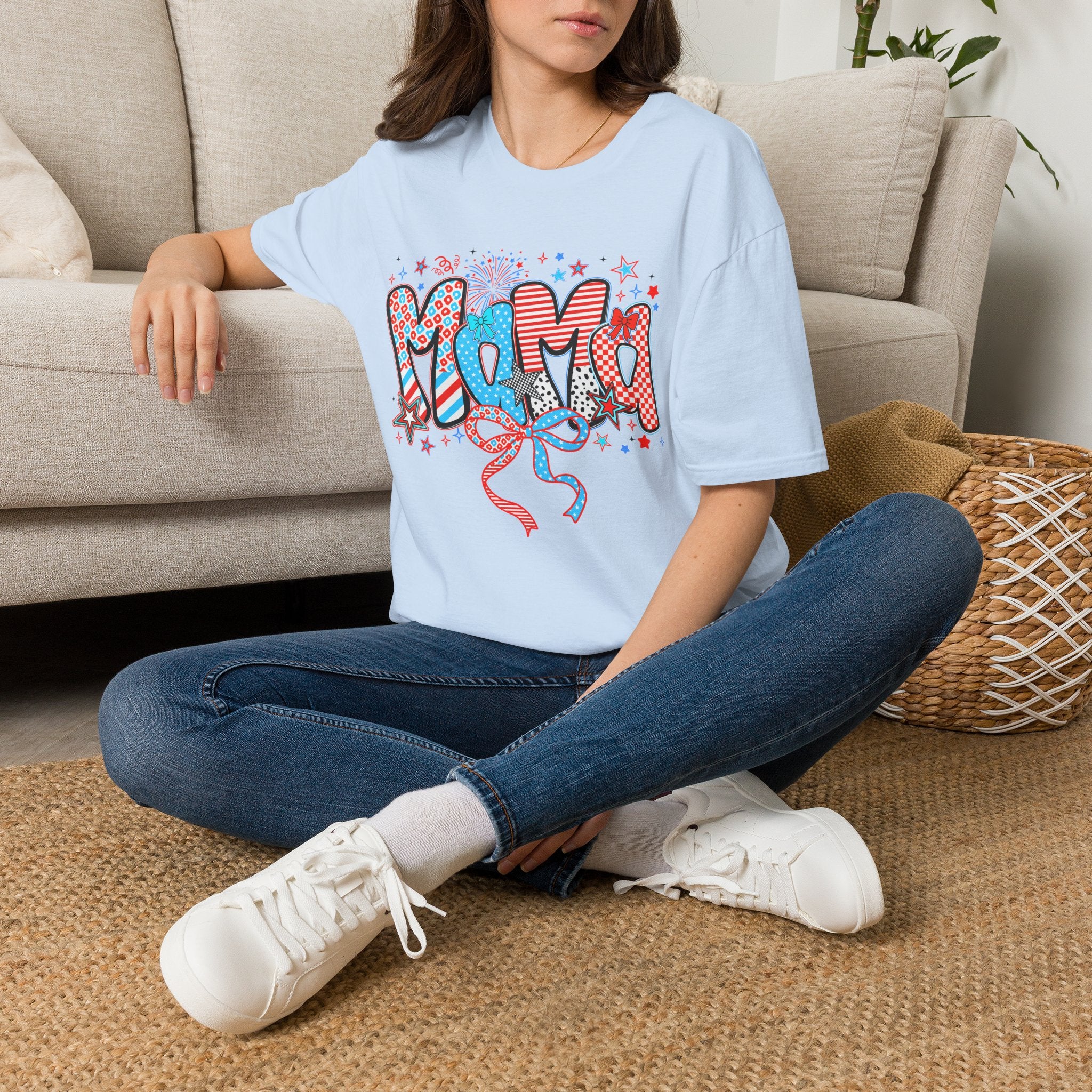 Mama Patriotic Graphic Tee