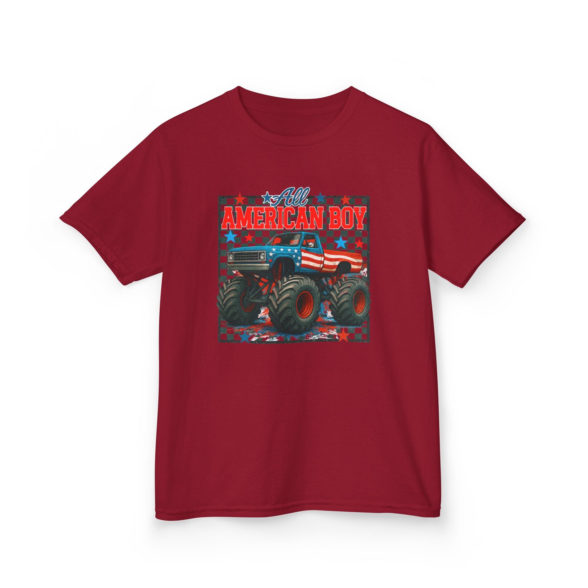 Kids Tee — All American Boy Monster Truck