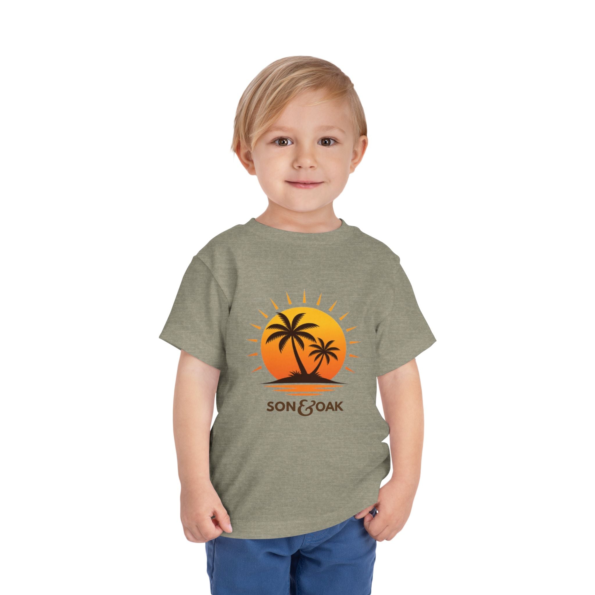Toddler Tee — Sunset Palm Tree