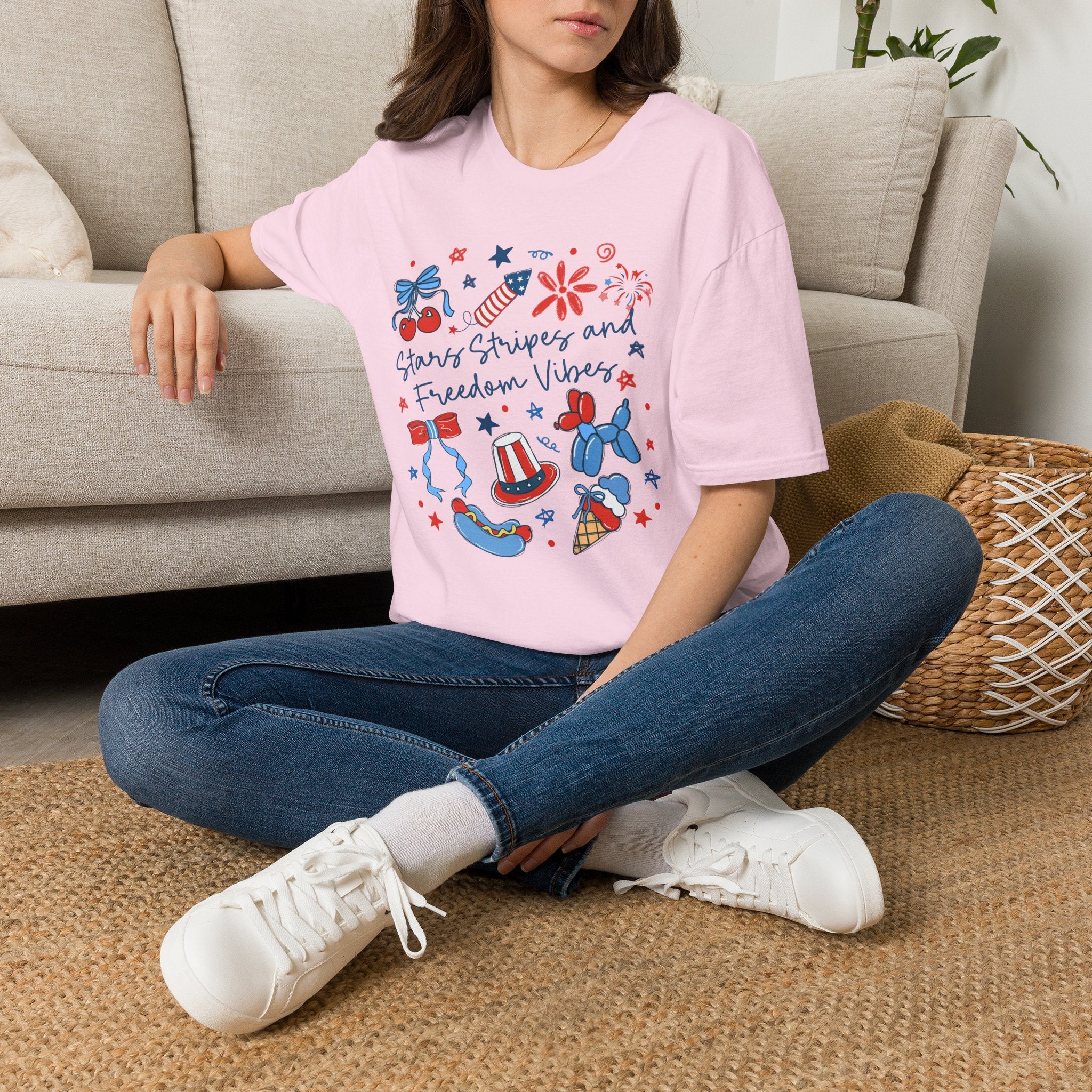 Stars, Stripes & Freedom Vibes Tee