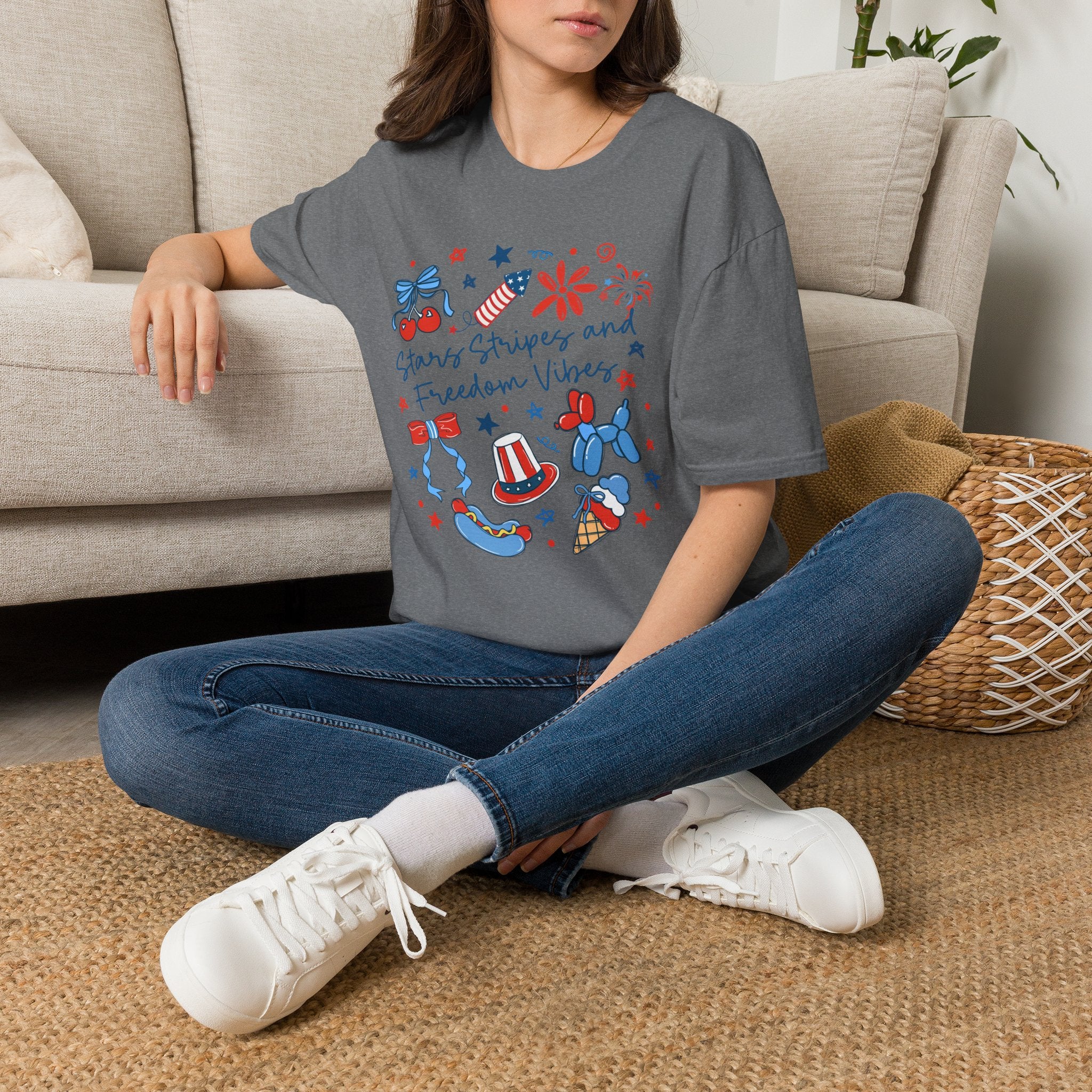 Stars, Stripes & Freedom Vibes Tee