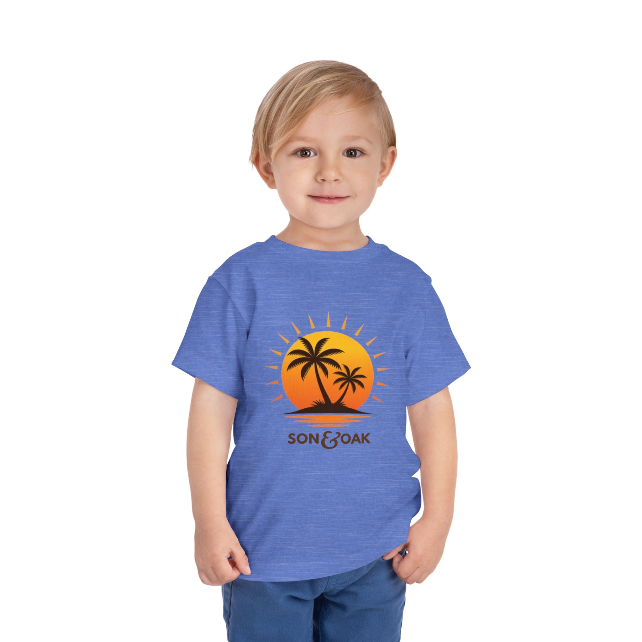 Toddler Tee — Sunset Palm Tree