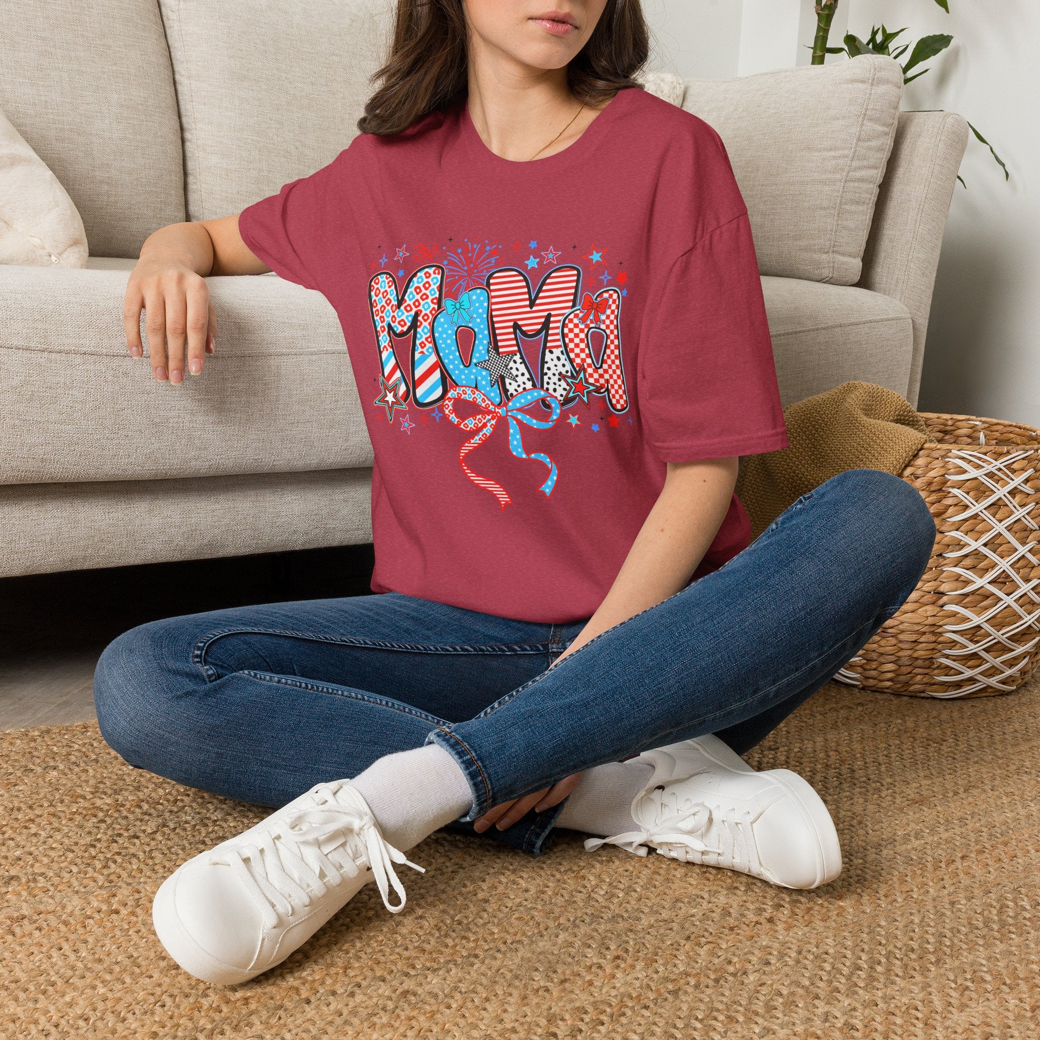 Mama Patriotic Graphic Tee