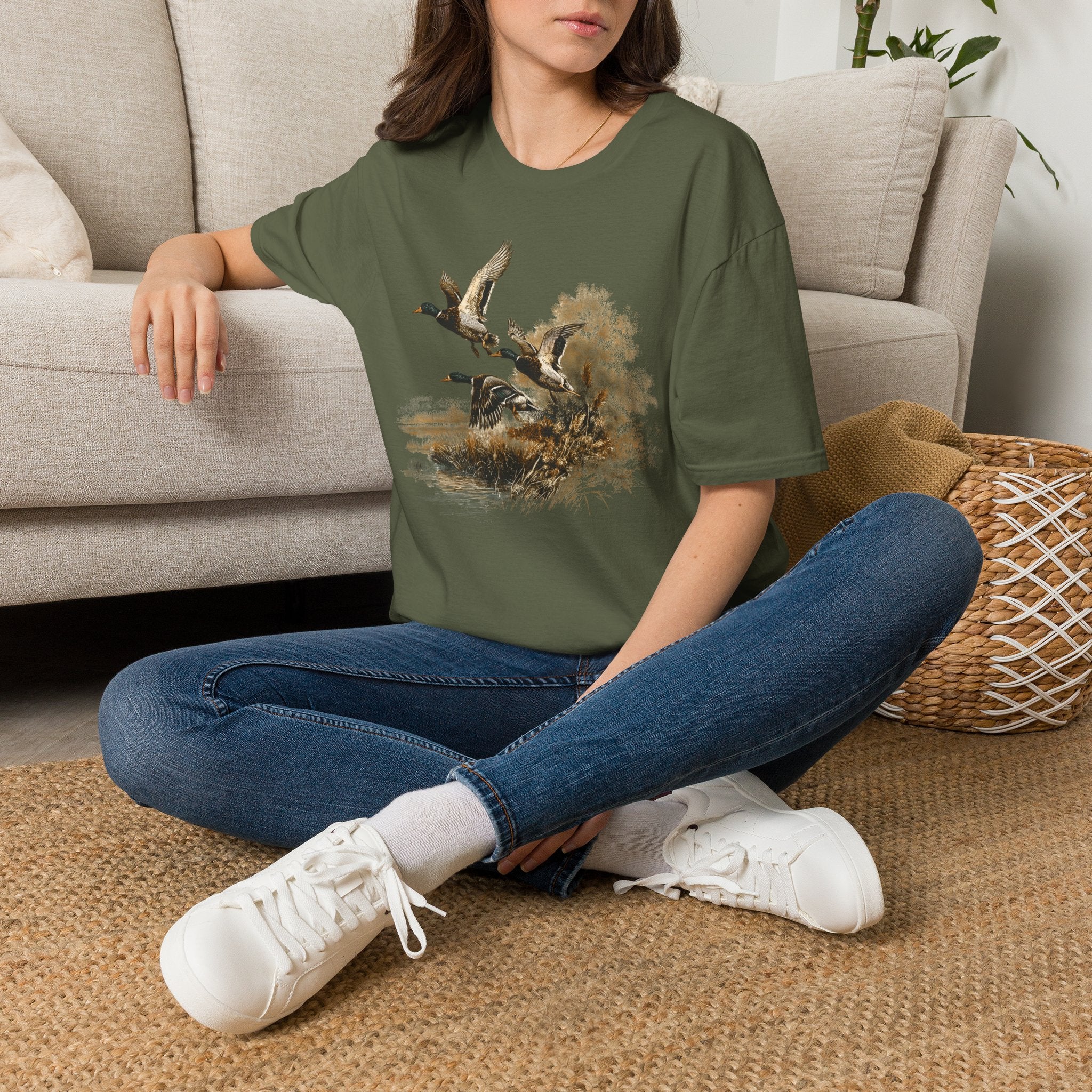 Mallard Ducks Flying Tee