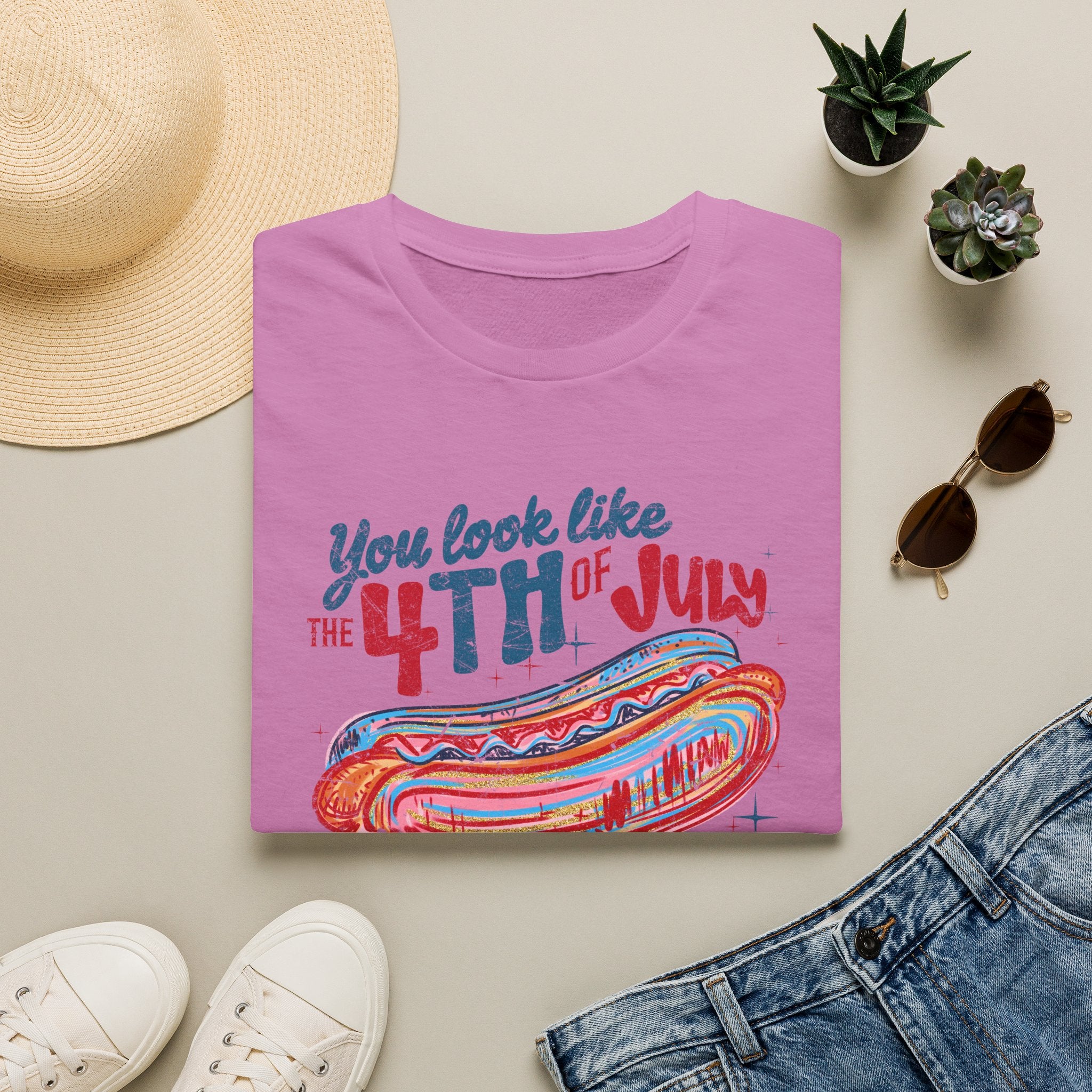 4th of July Hot Dog Tee