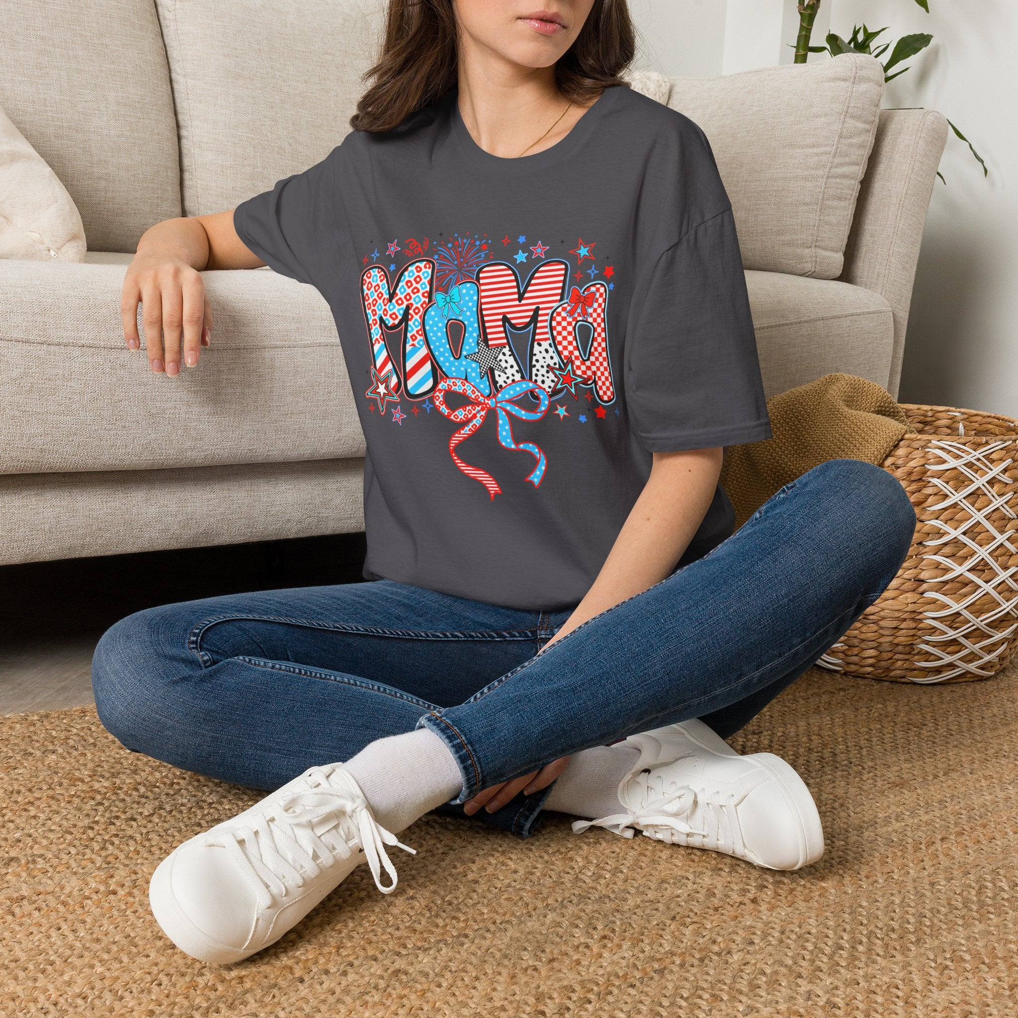 Mama Patriotic Graphic Tee