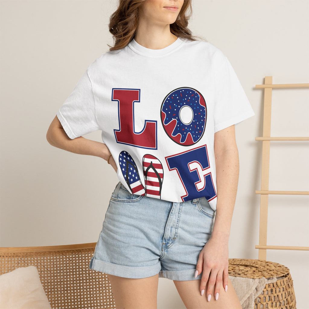 Patriotic 'LOVE' T-Shirt