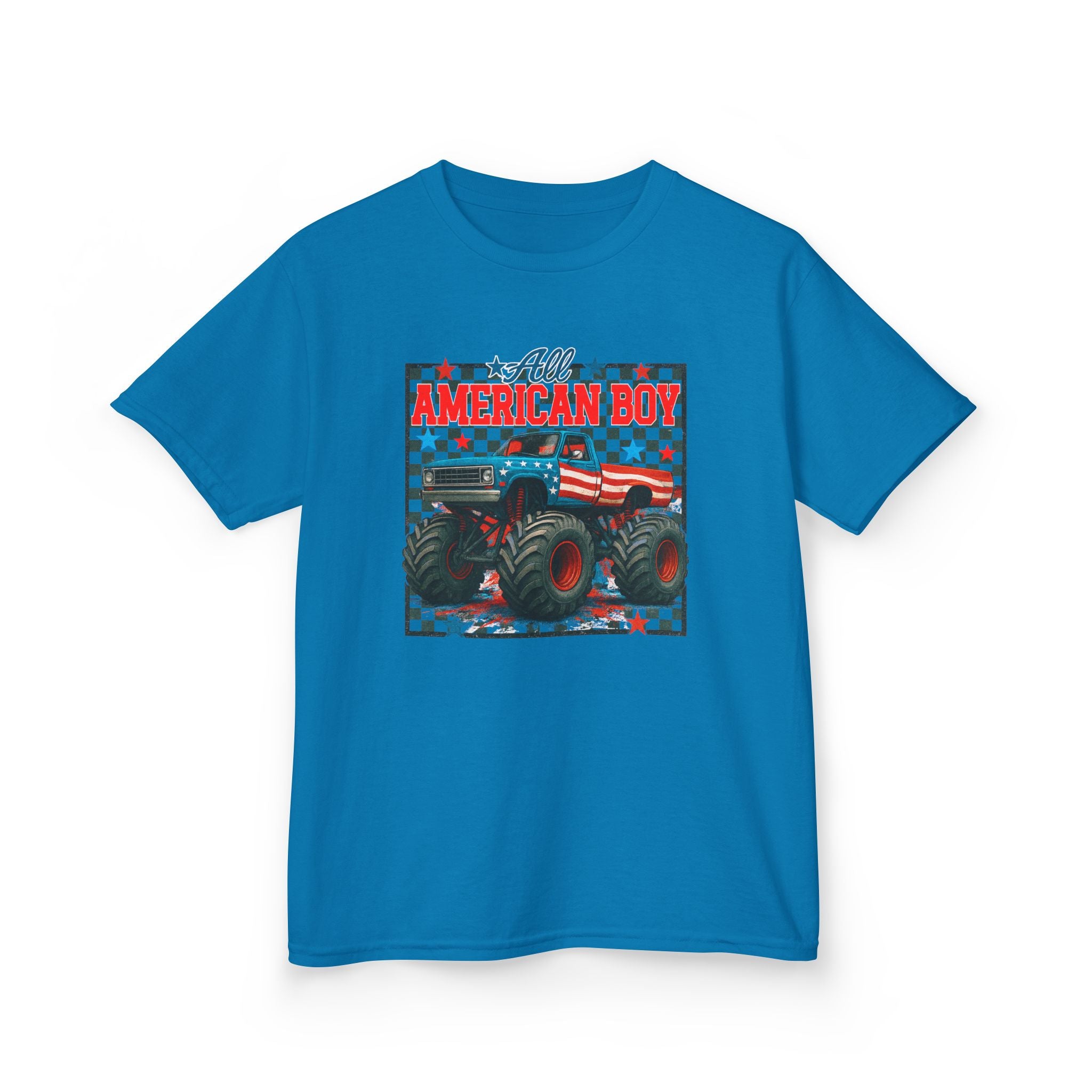 Kids Tee — All American Boy Monster Truck