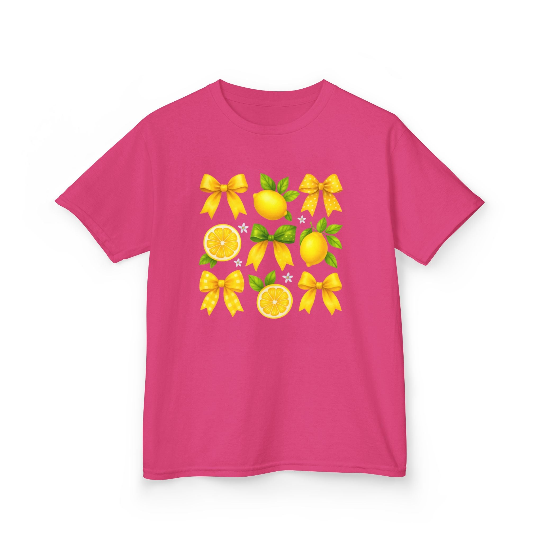 Bright Citrus Orange Pattern Kids Tee