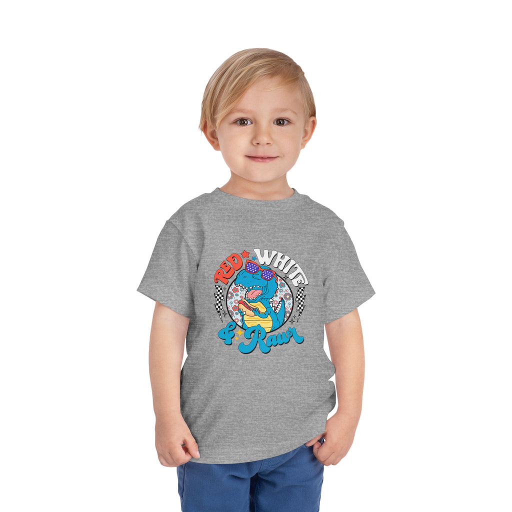 Toddler Tee — Red White & Roar Retro