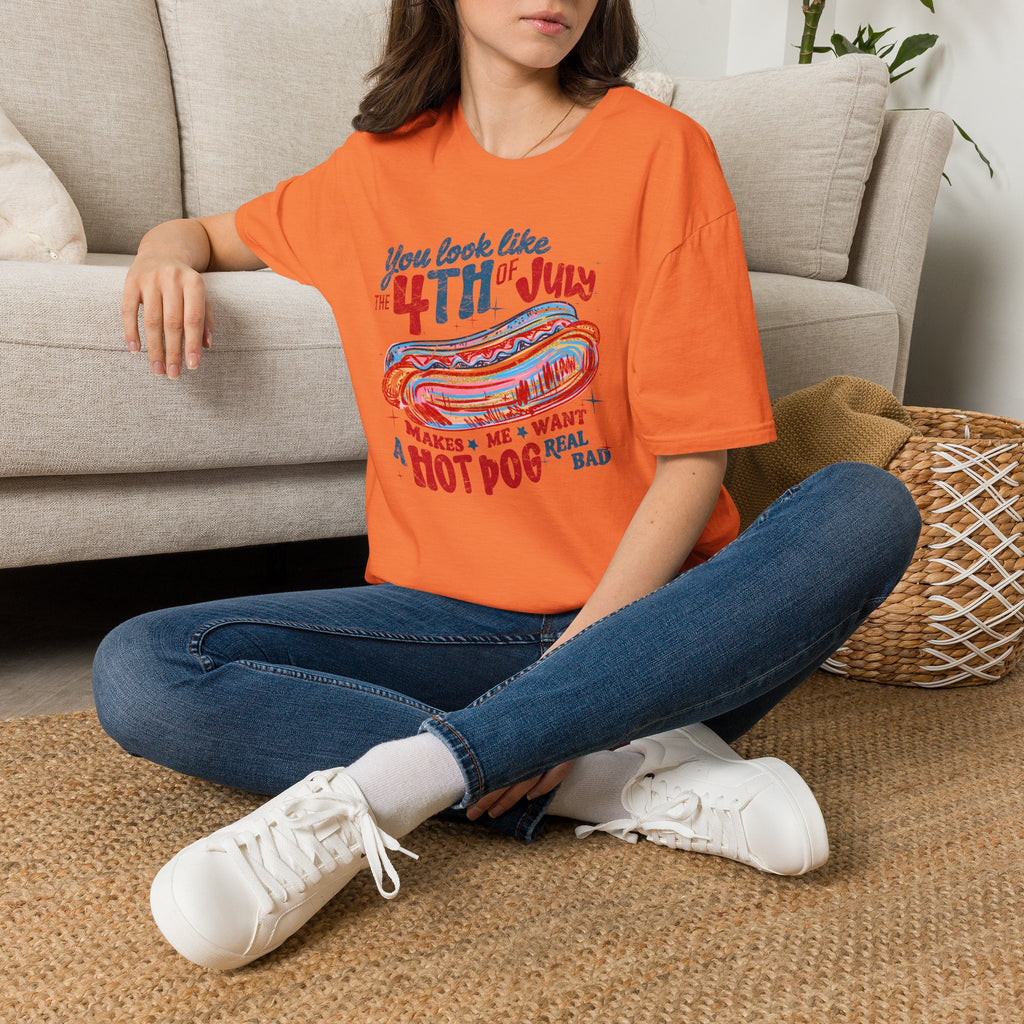 4th of July Hot Dog Tee