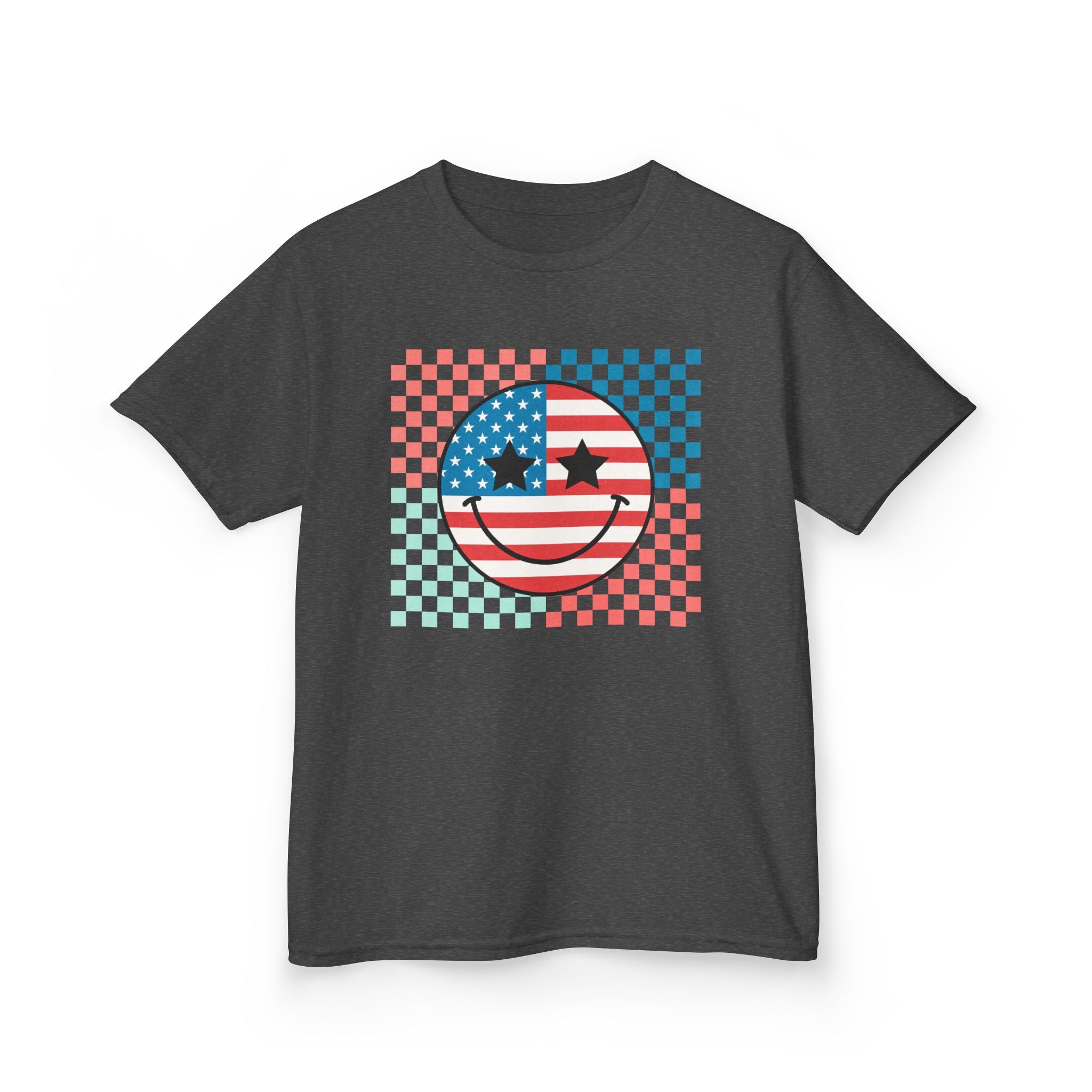 Kids Tee — American Flag Smiley