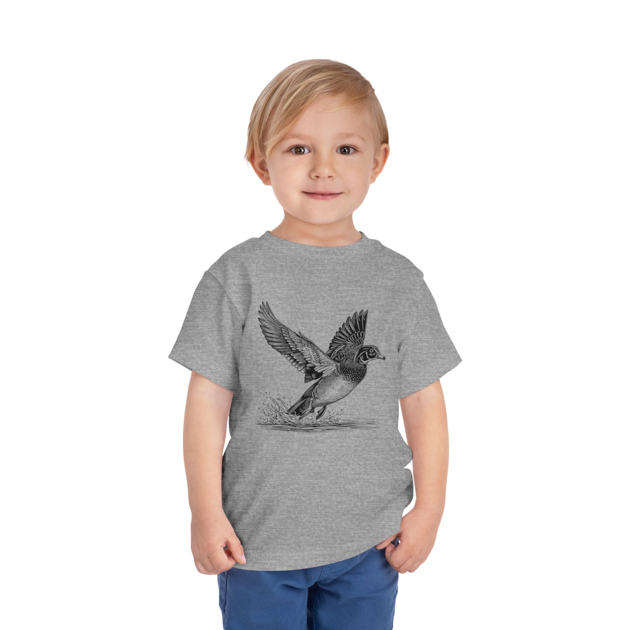 Toddler Tee — Realistic Flying Duck