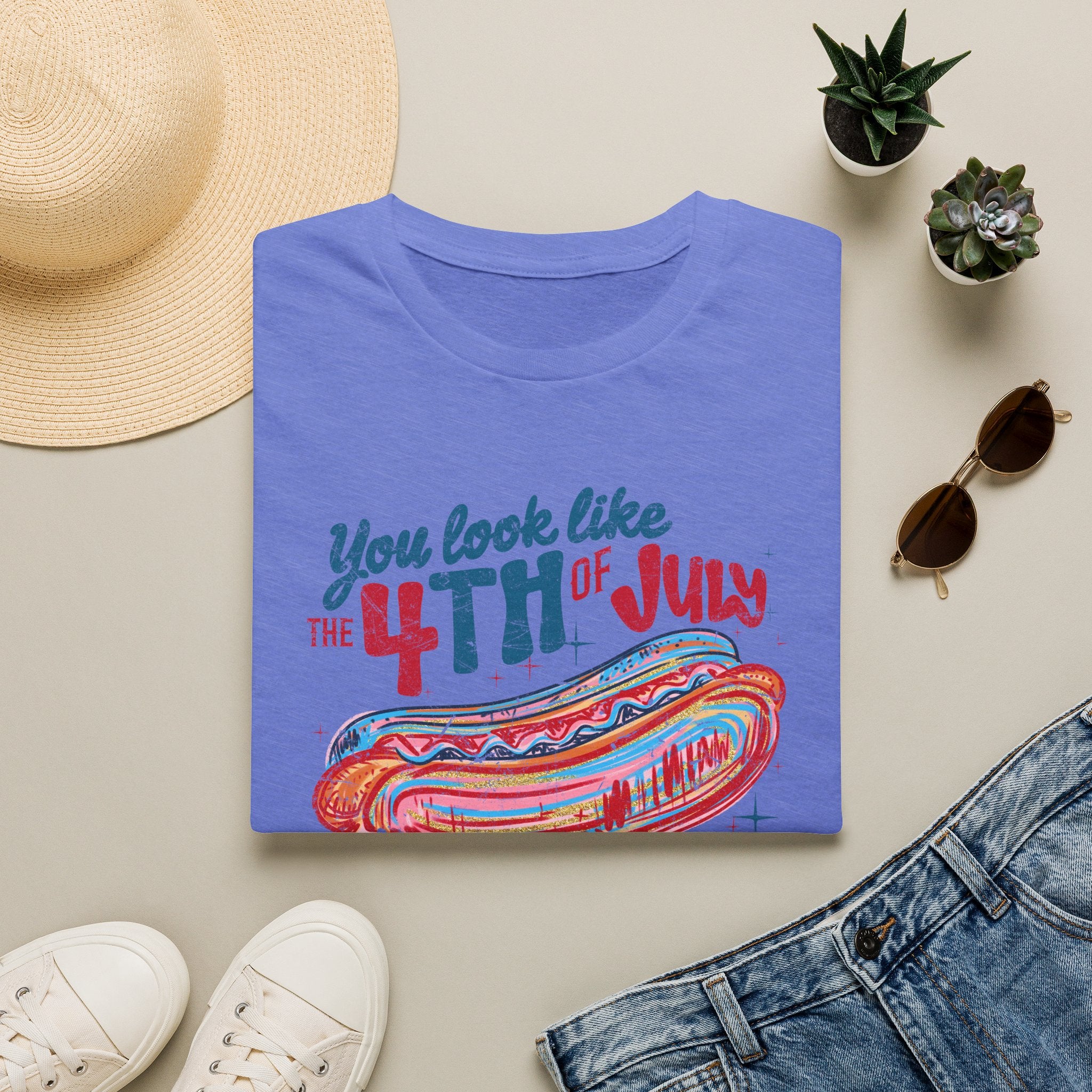 4th of July Hot Dog Tee