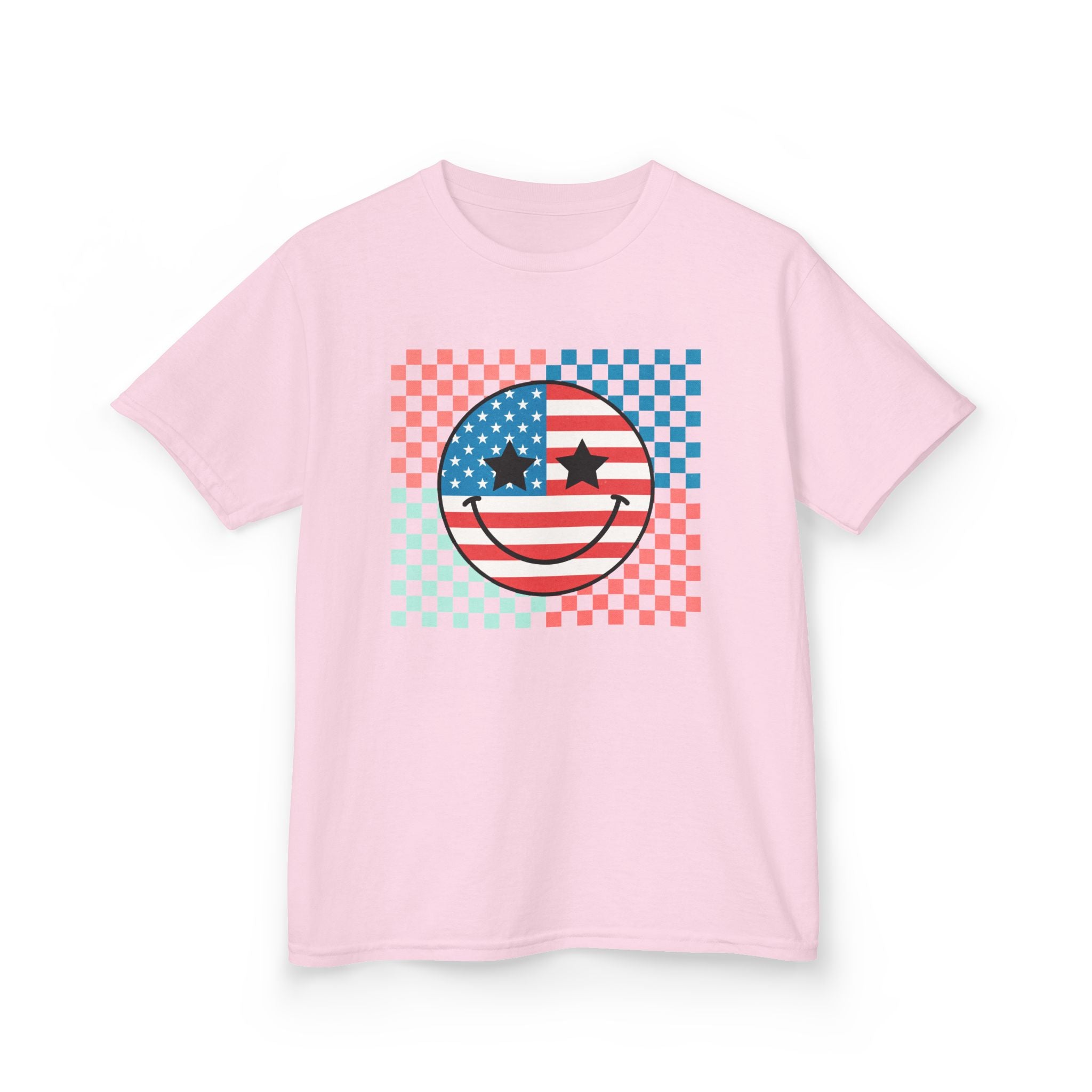Kids Tee — American Flag Smiley