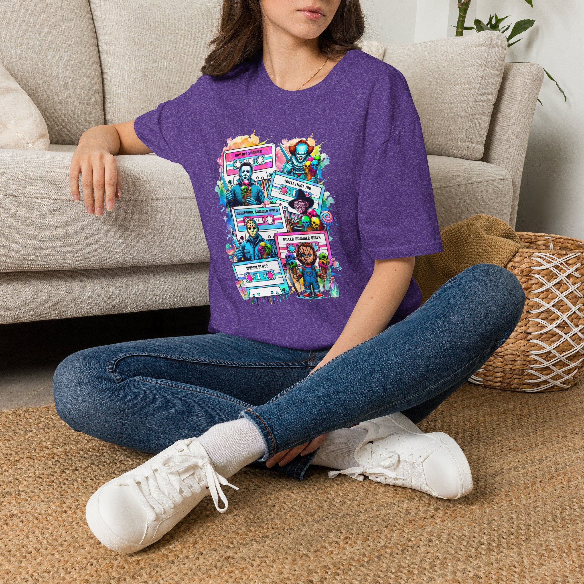 Horror Icons Cassette Tape T-Shirt
