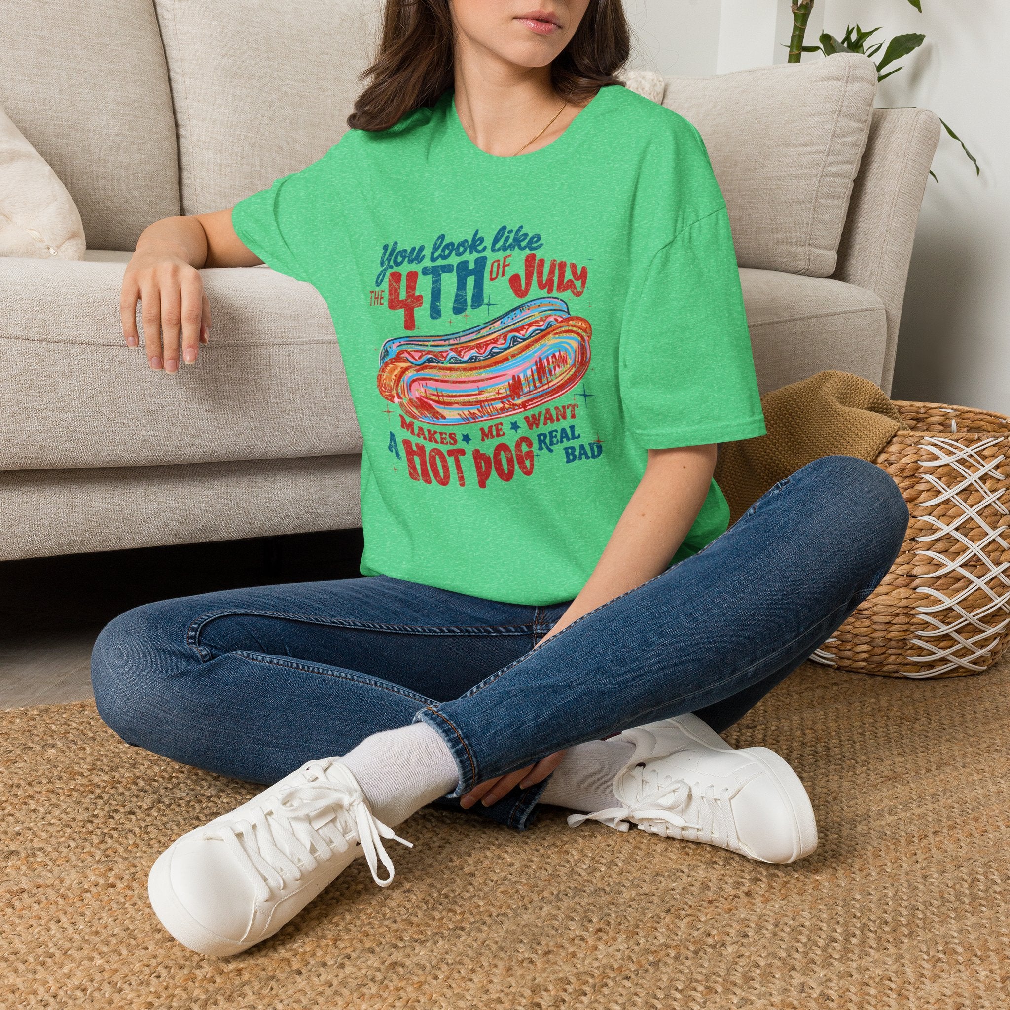 4th of July Hot Dog Tee