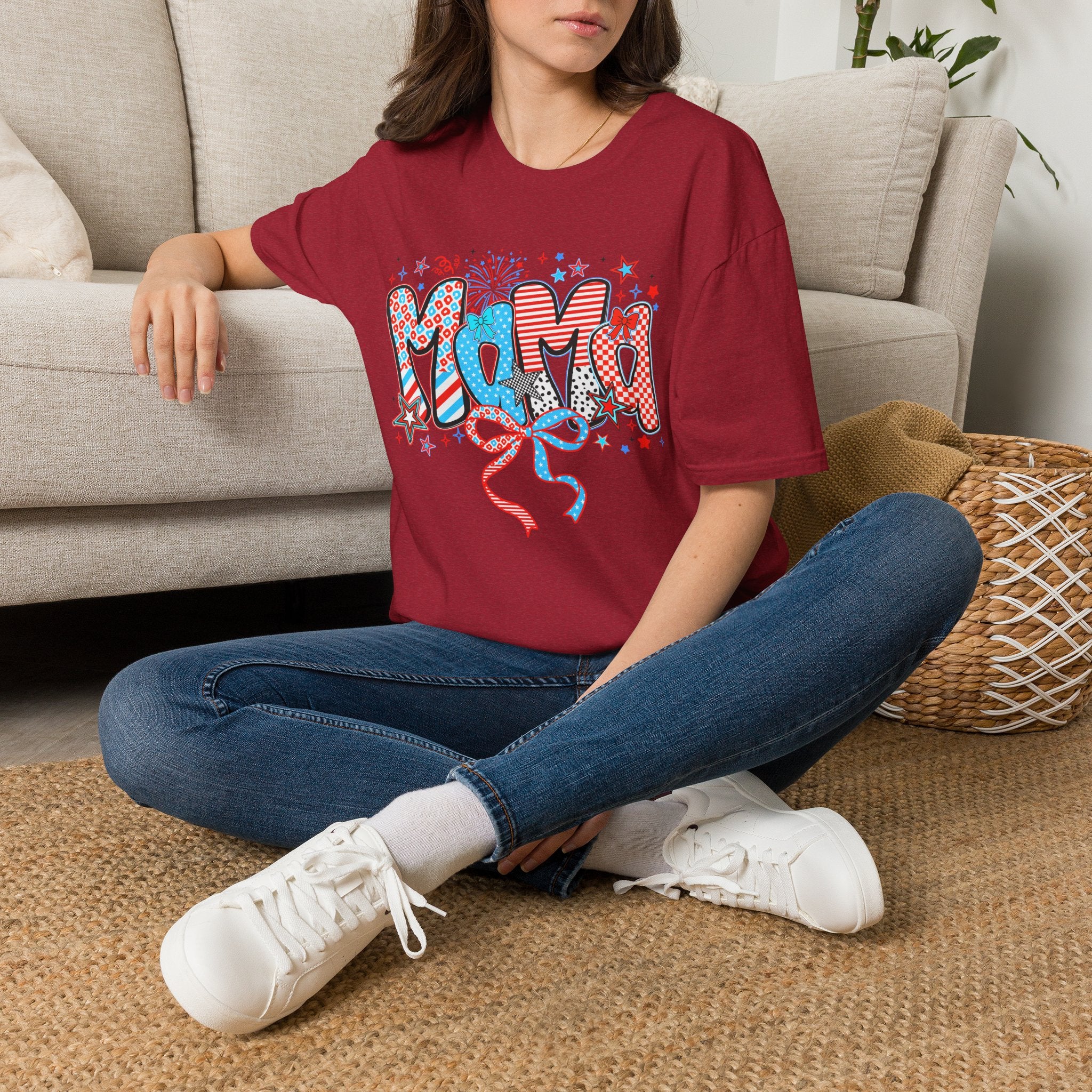 Mama Patriotic Graphic Tee