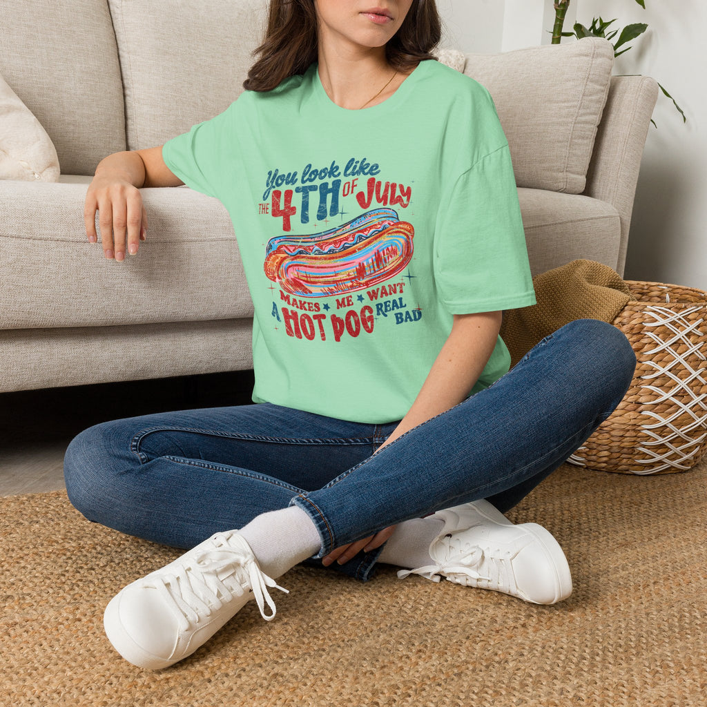 4th of July Hot Dog Tee