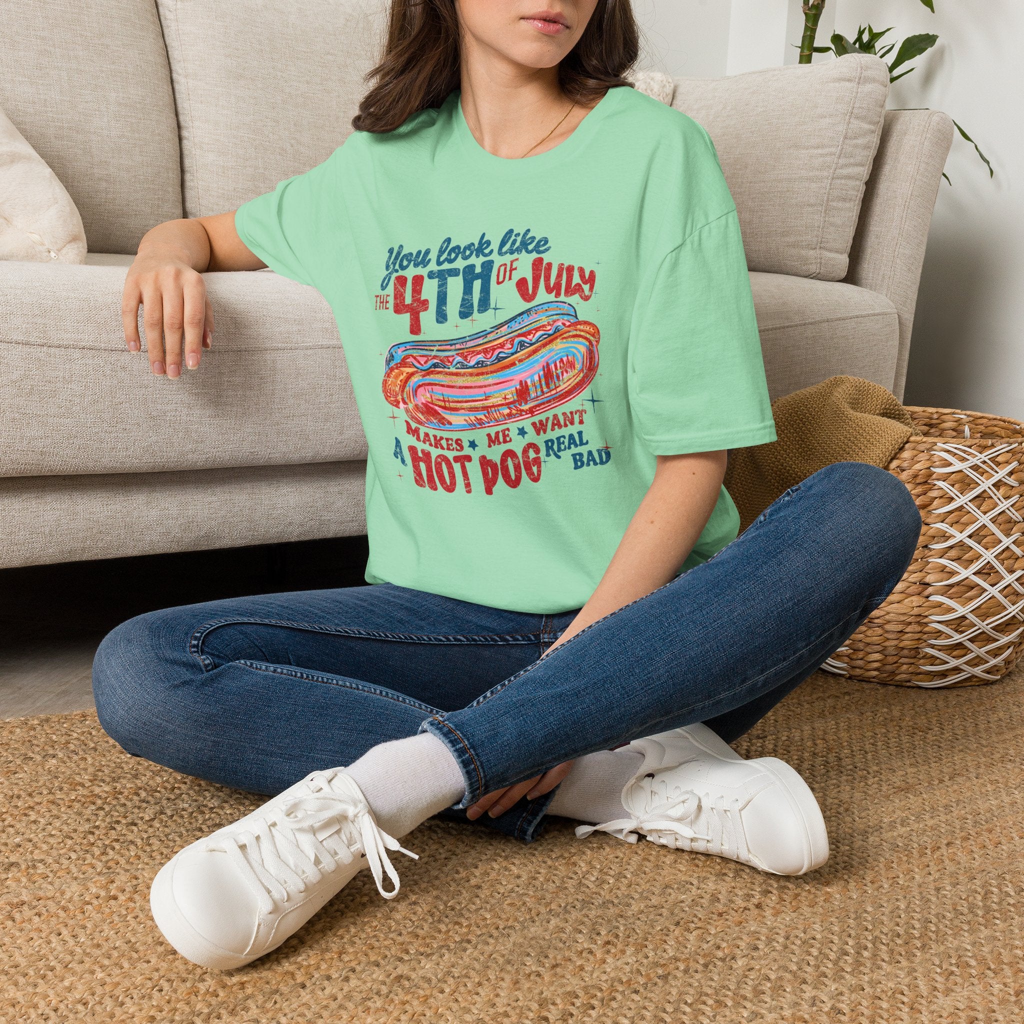 4th of July Hot Dog Tee