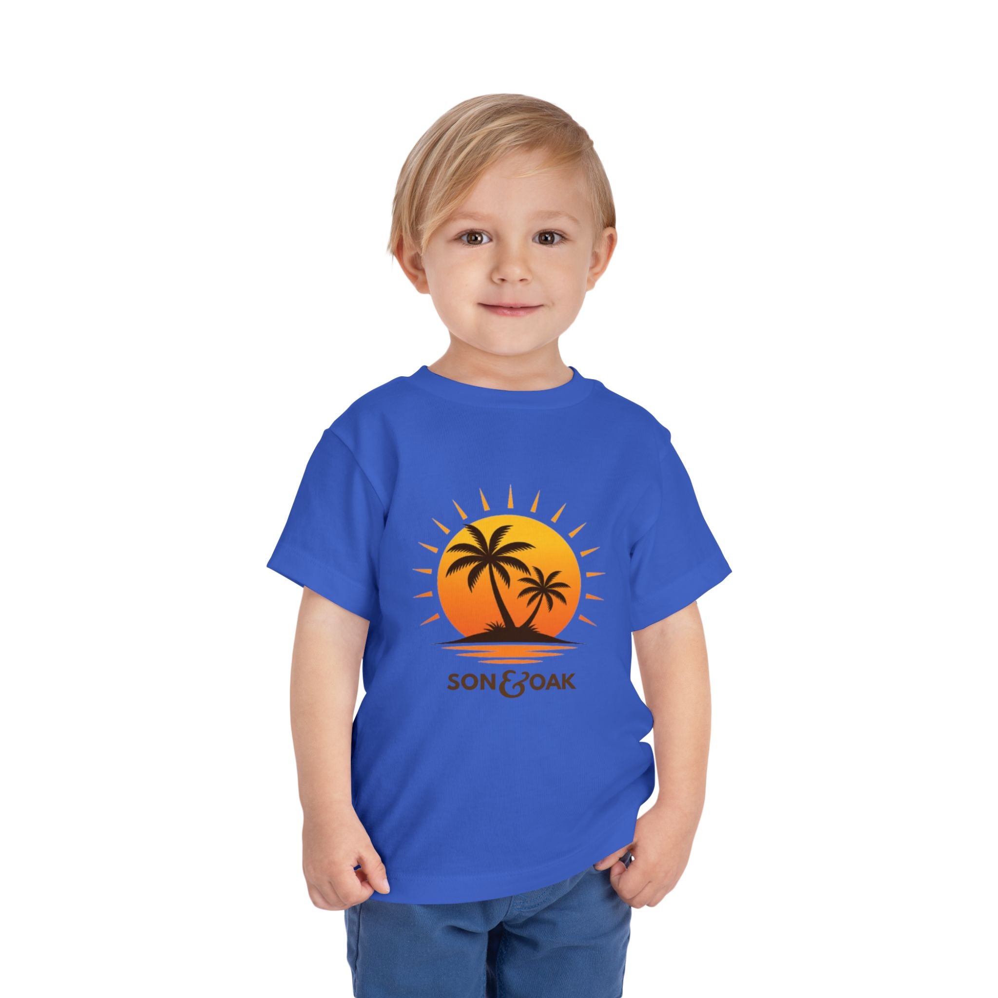 Toddler Tee — Sunset Palm Tree