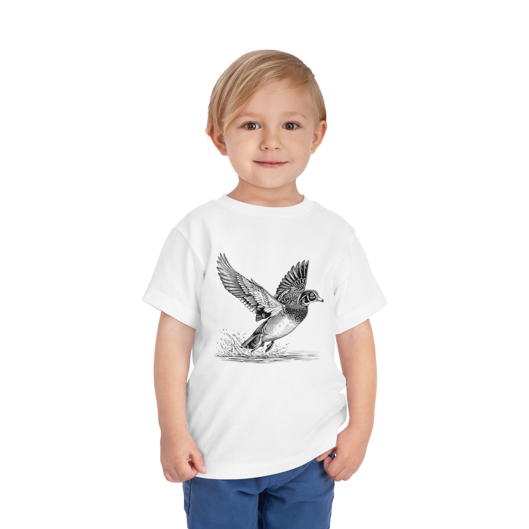 Toddler Tee — Realistic Flying Duck