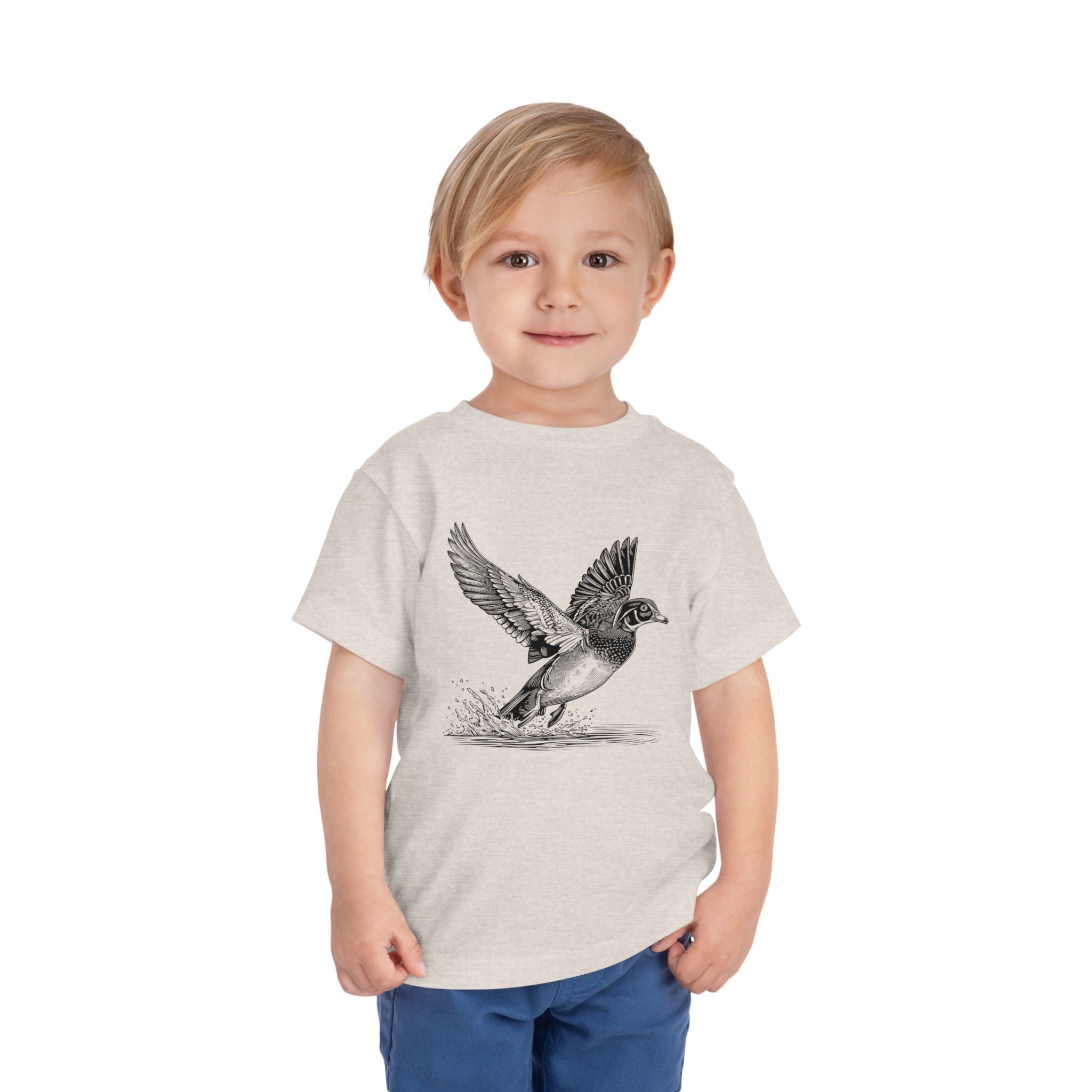 Toddler Tee — Realistic Flying Duck
