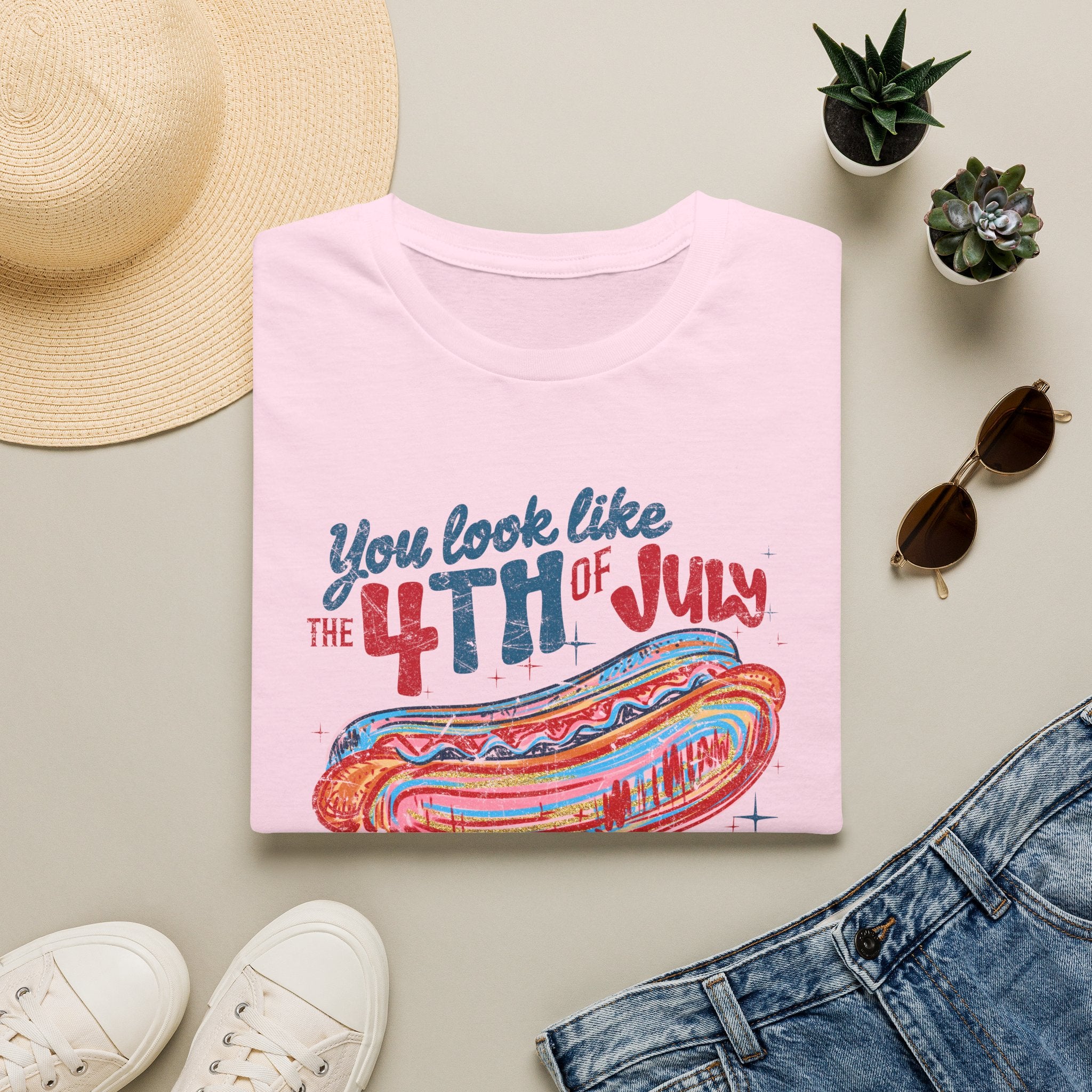 4th of July Hot Dog Tee