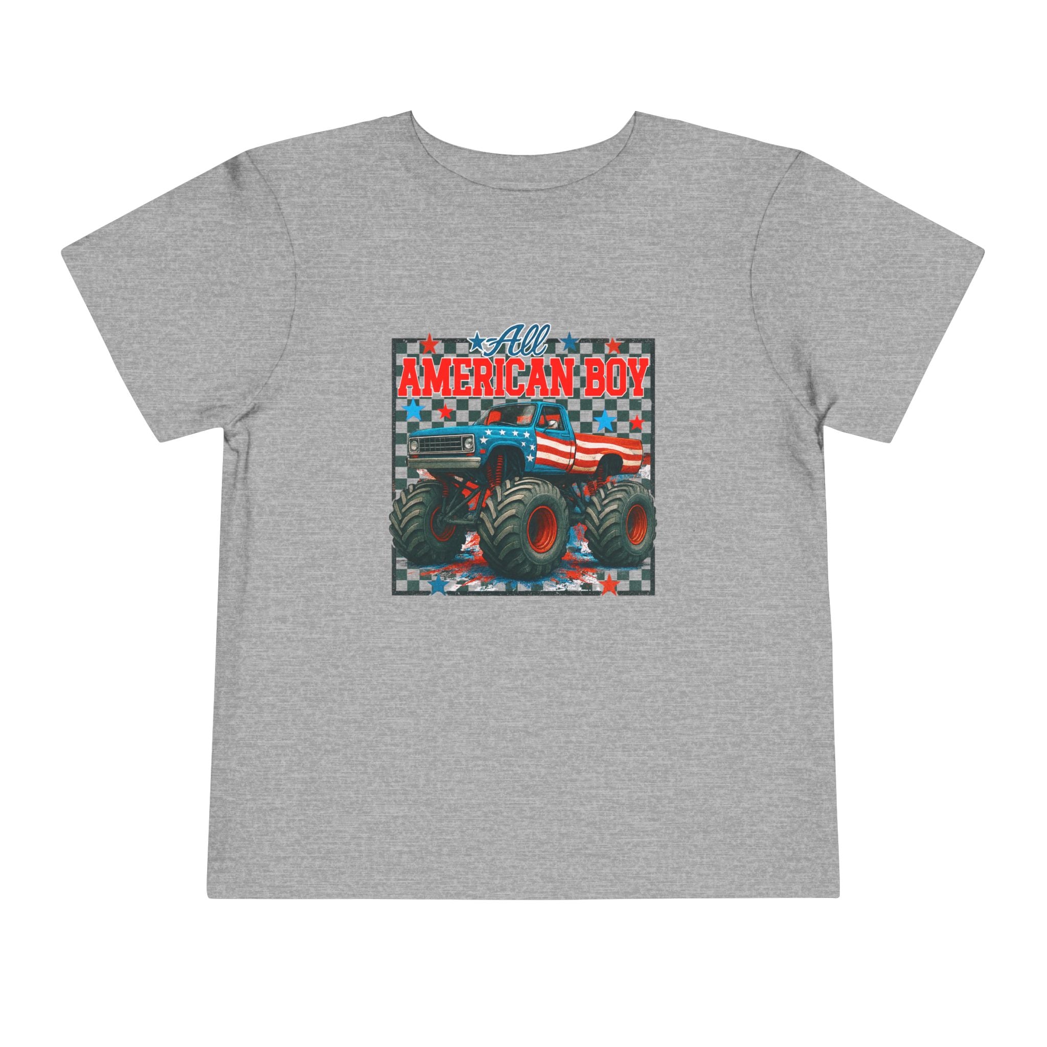 TODDLER -All American Boy Monster Truck Tee