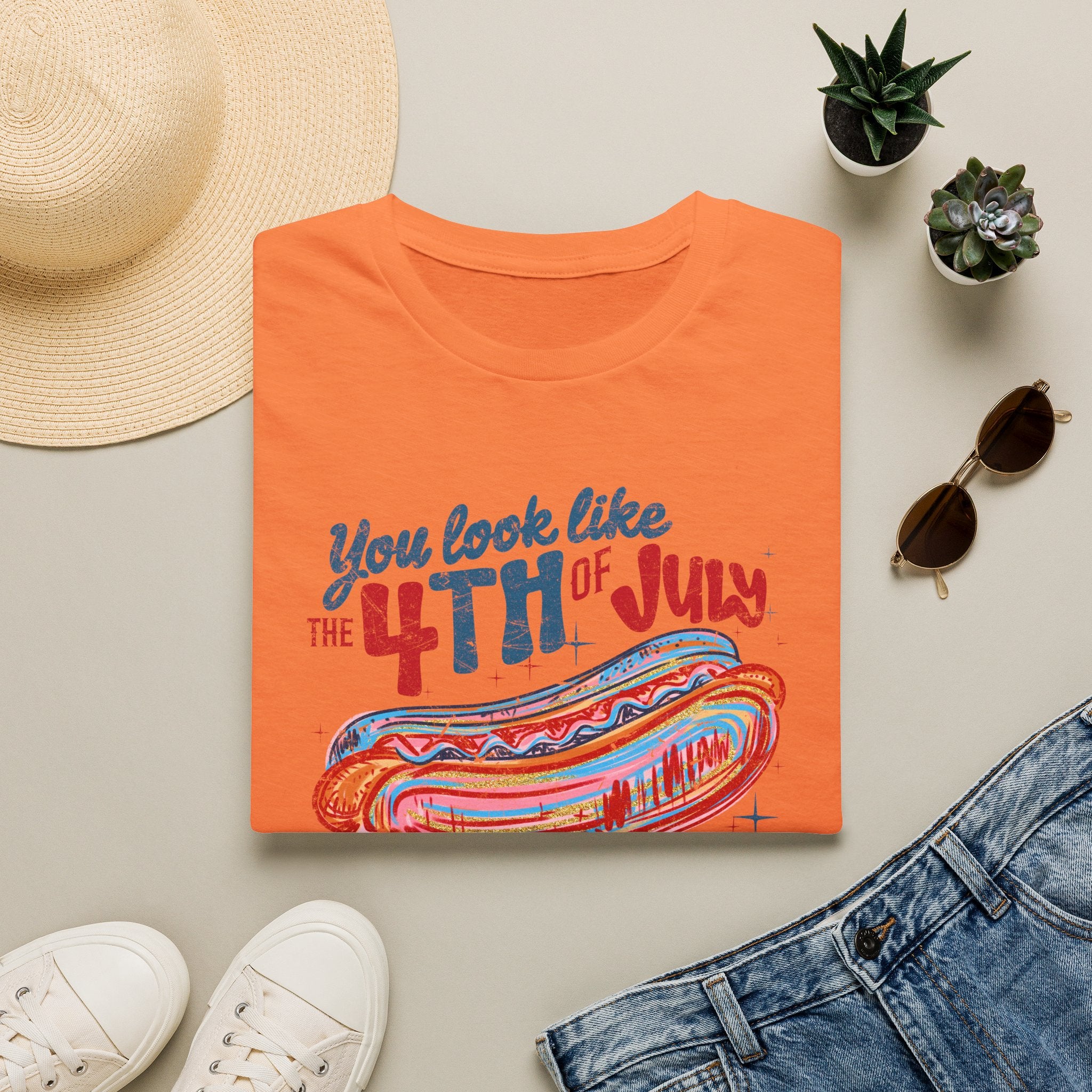 4th of July Hot Dog Tee