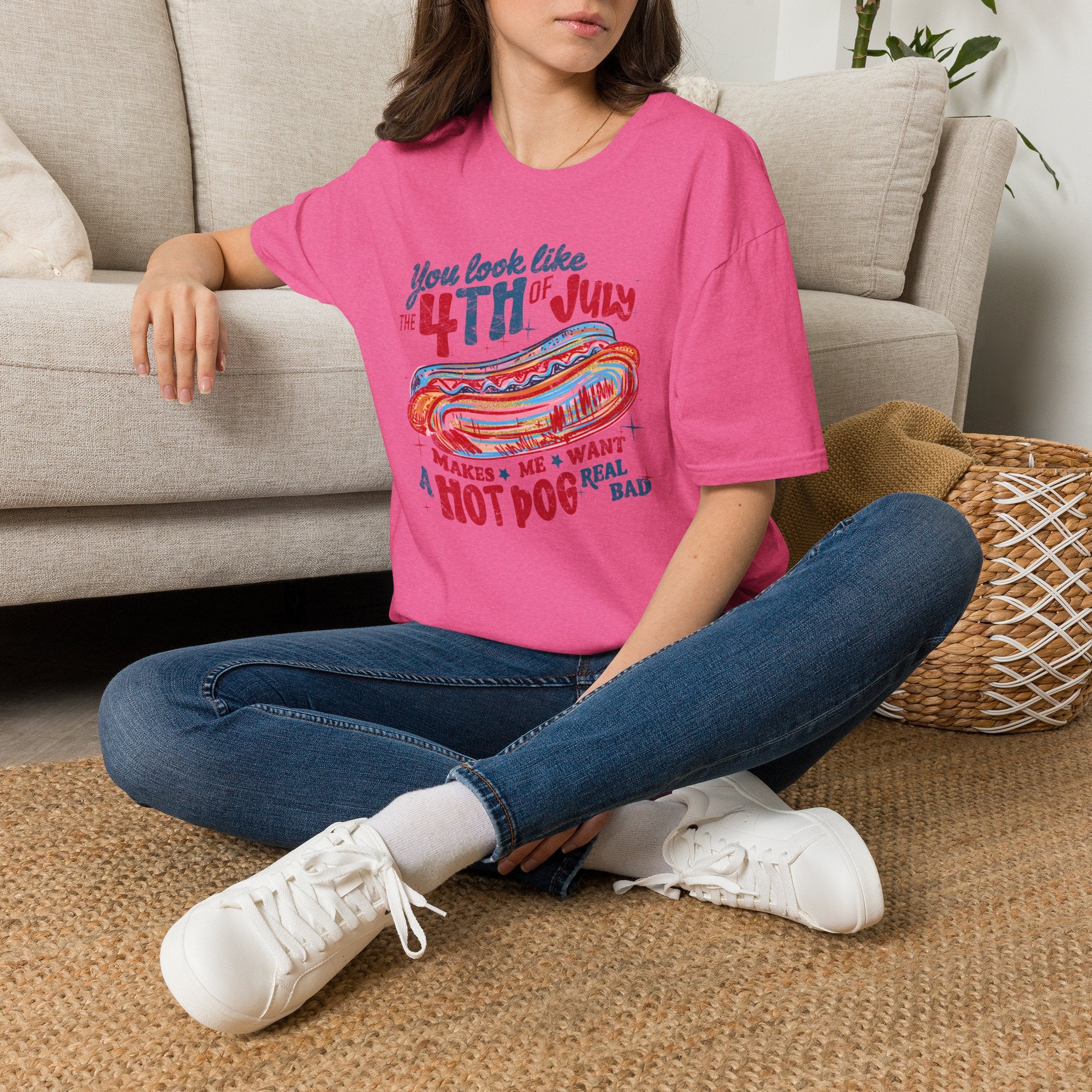 4th of July Hot Dog Tee