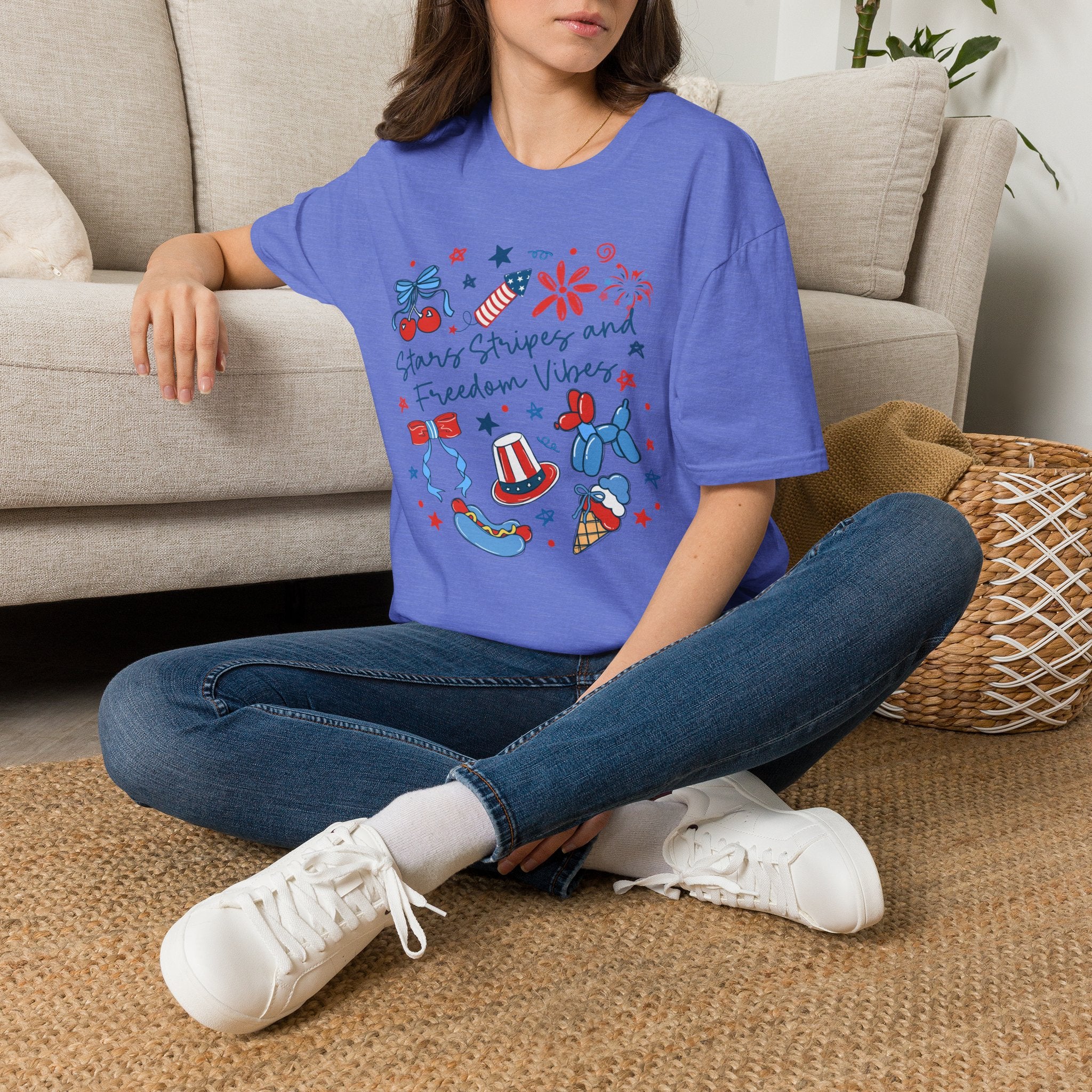 Stars, Stripes & Freedom Vibes Tee