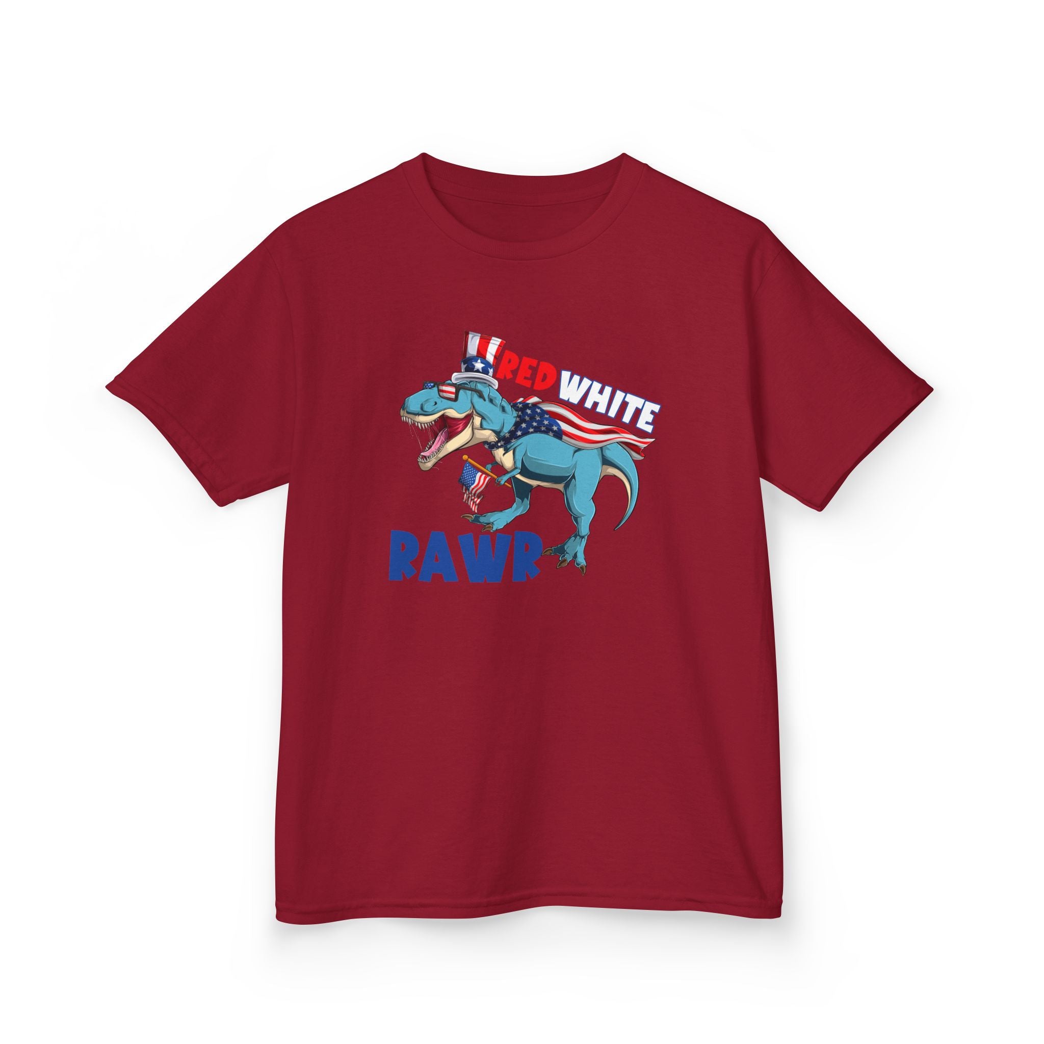 Kids Tee — Red, White & RAWR
