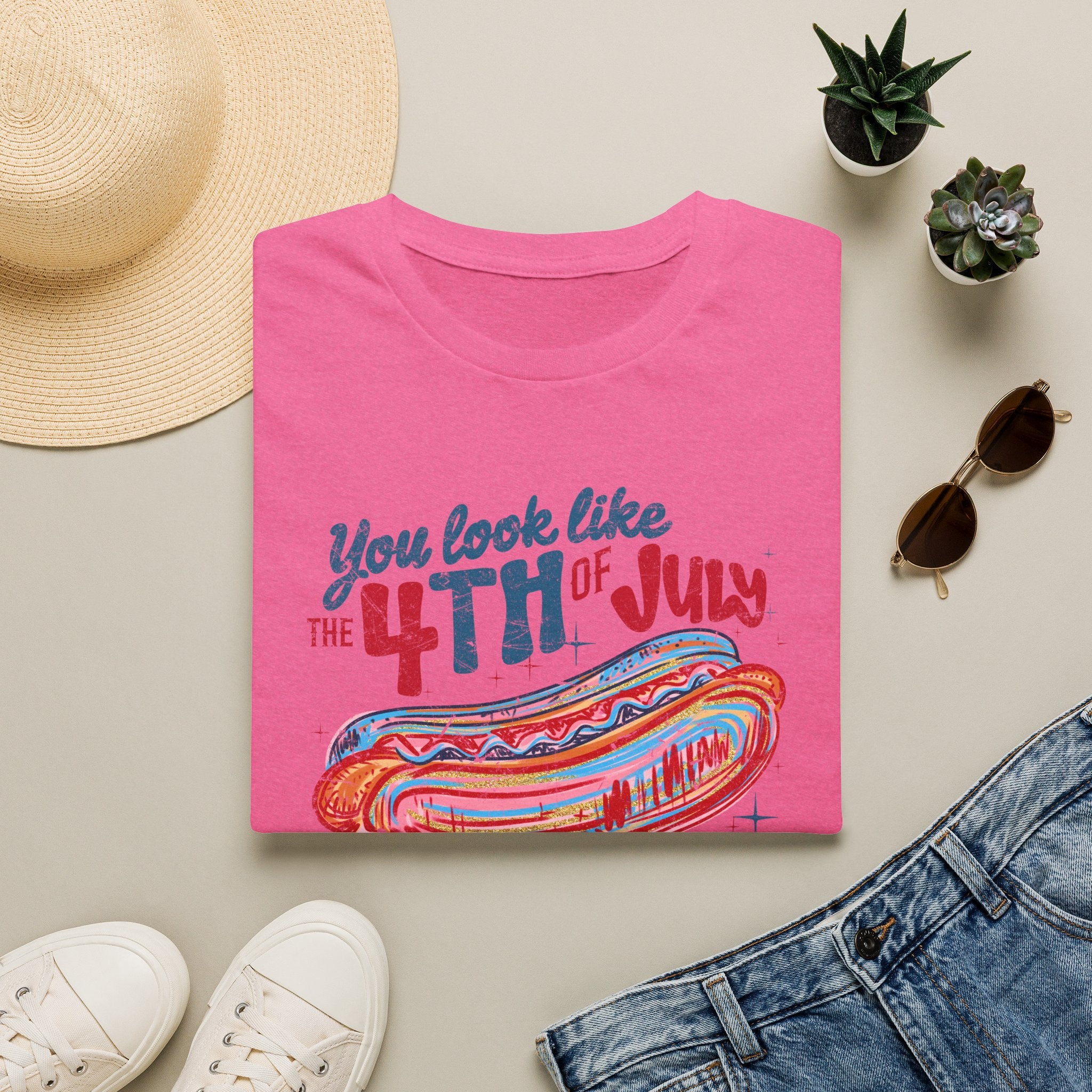 4th of July Hot Dog Tee