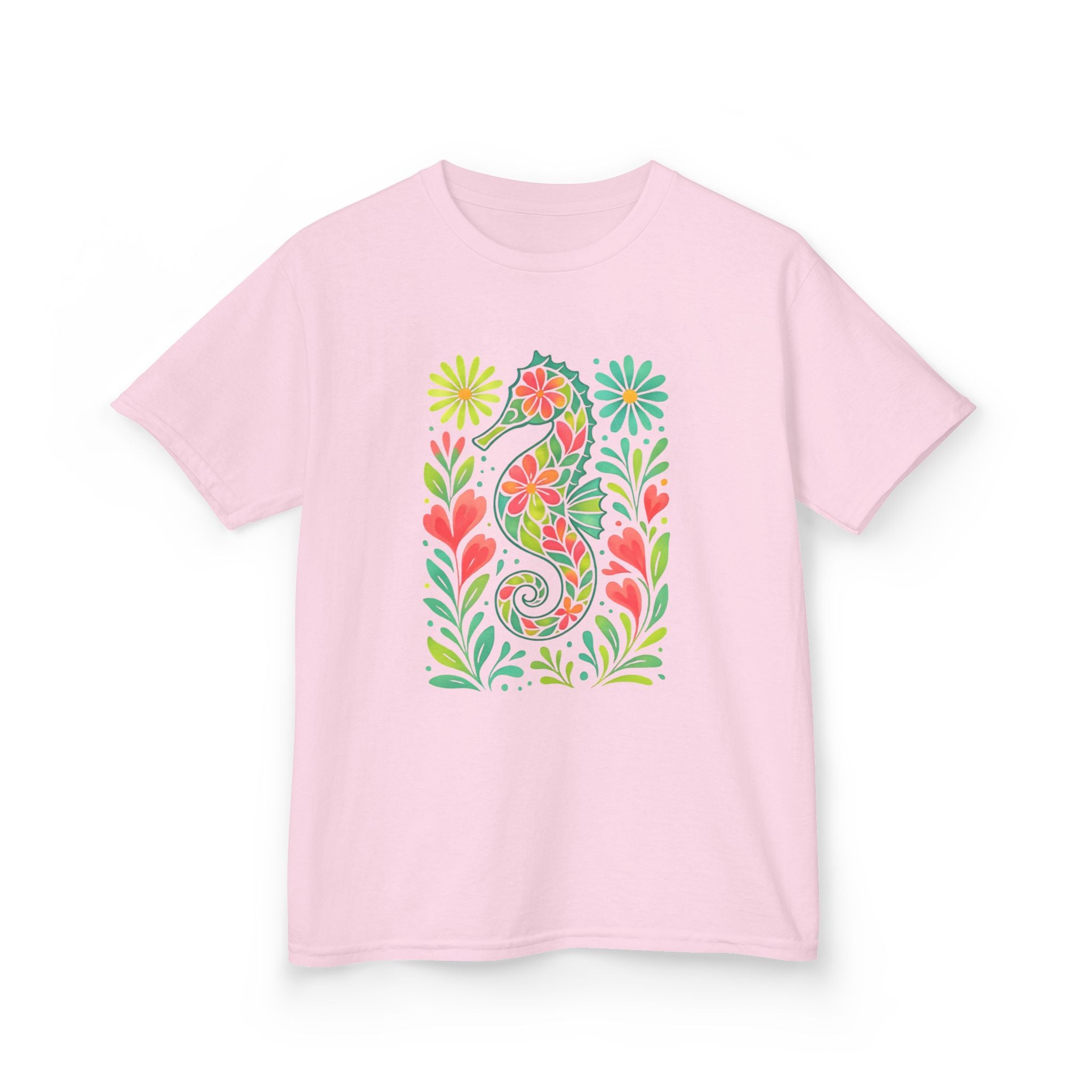 Kids Seahorse Floral Tee