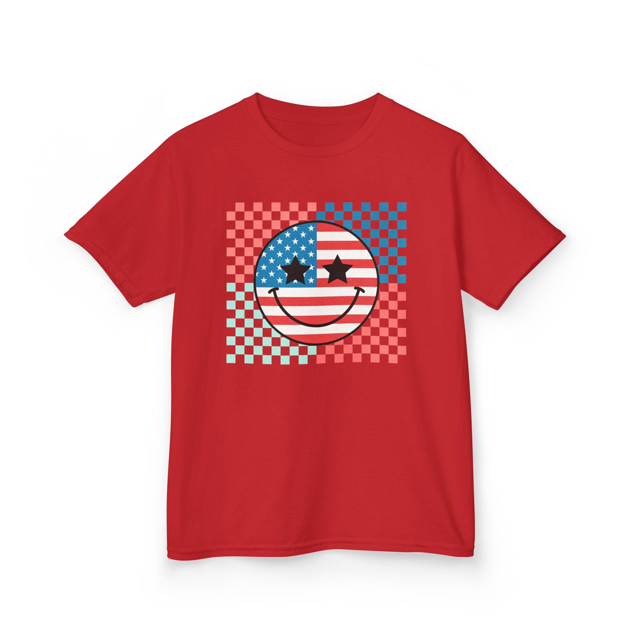 Kids Tee — American Flag Smiley