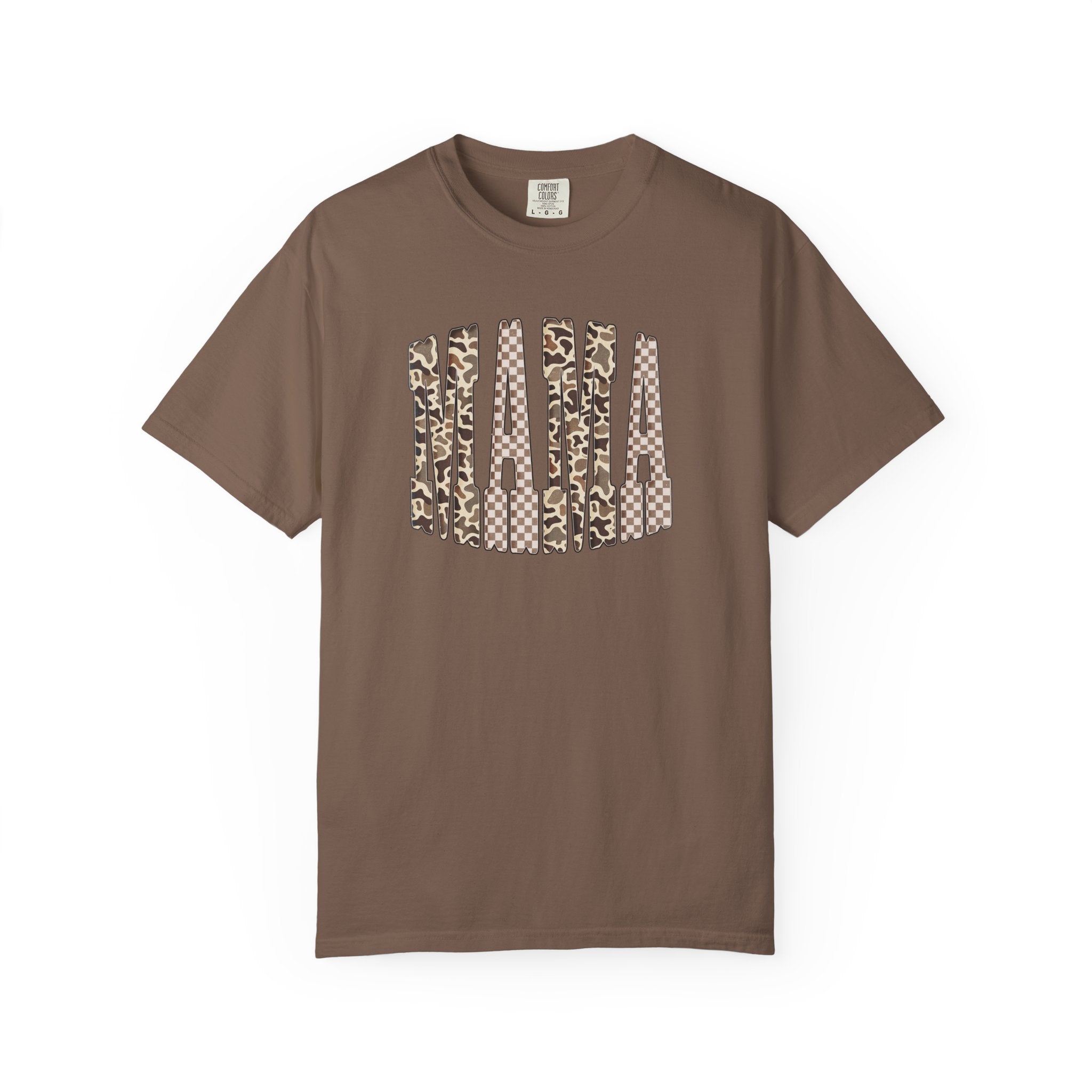 Camo & Checkered Graphic T-Shirt