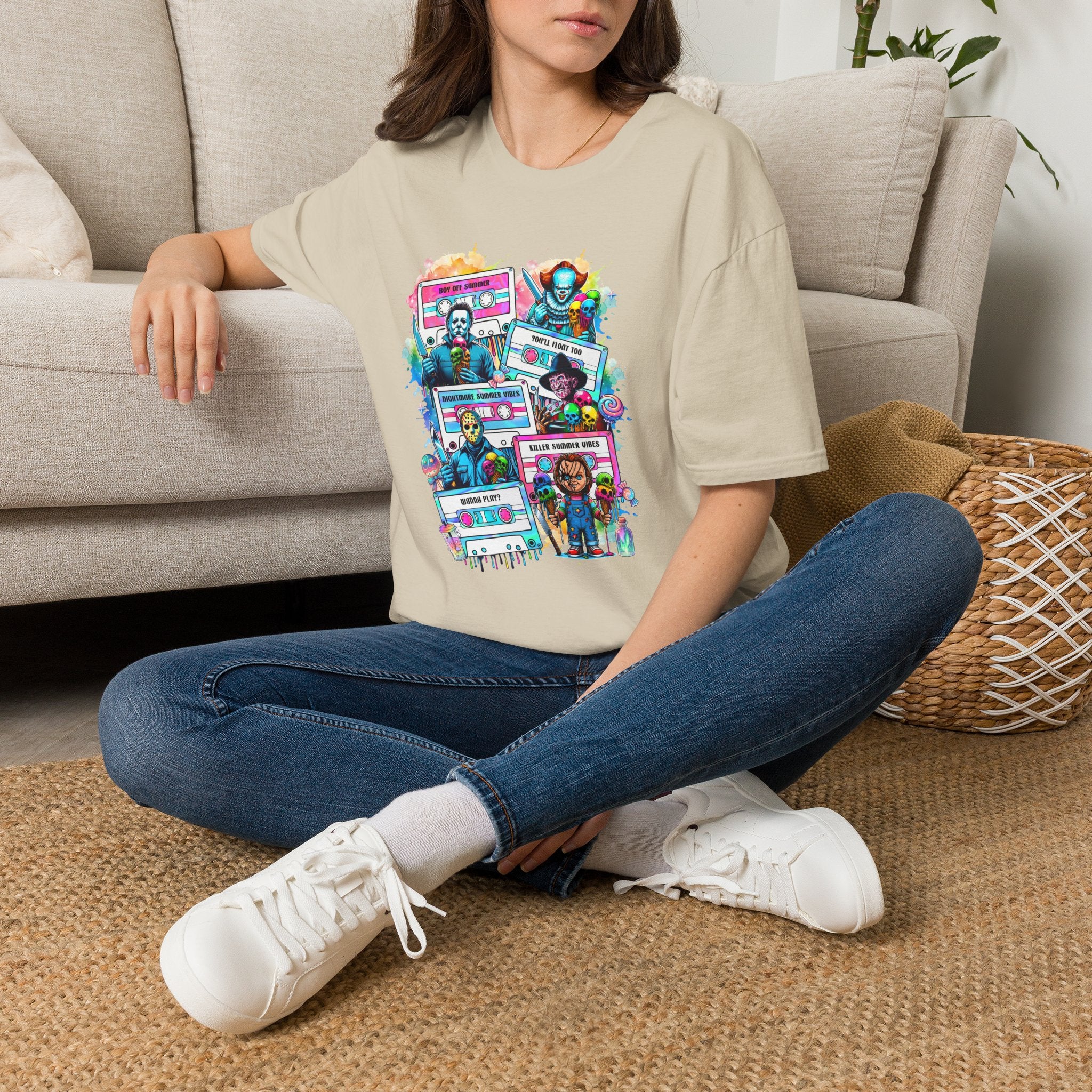 Horror Icons Cassette Tape T-Shirt