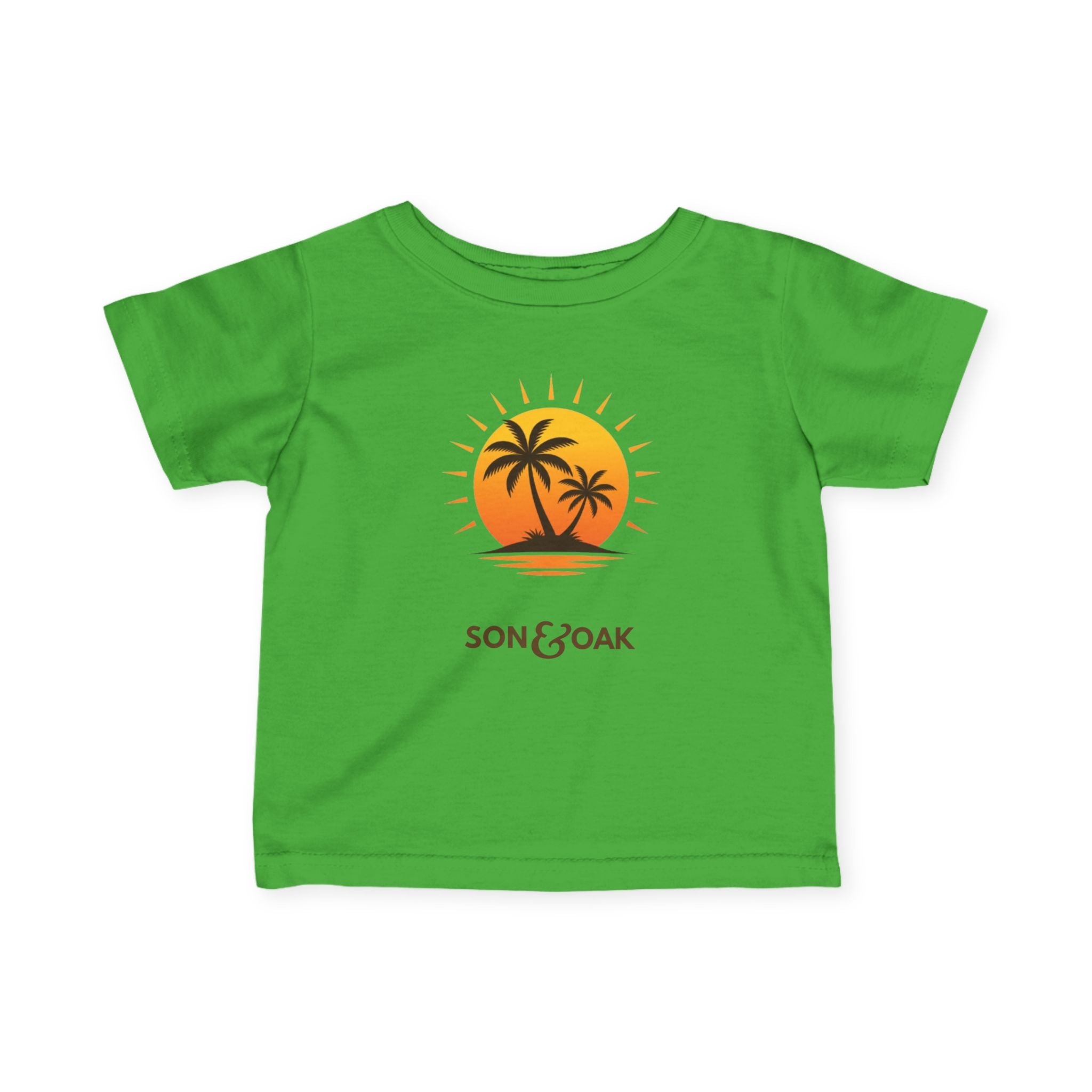 Infant Tee — Sunset Palm Tree