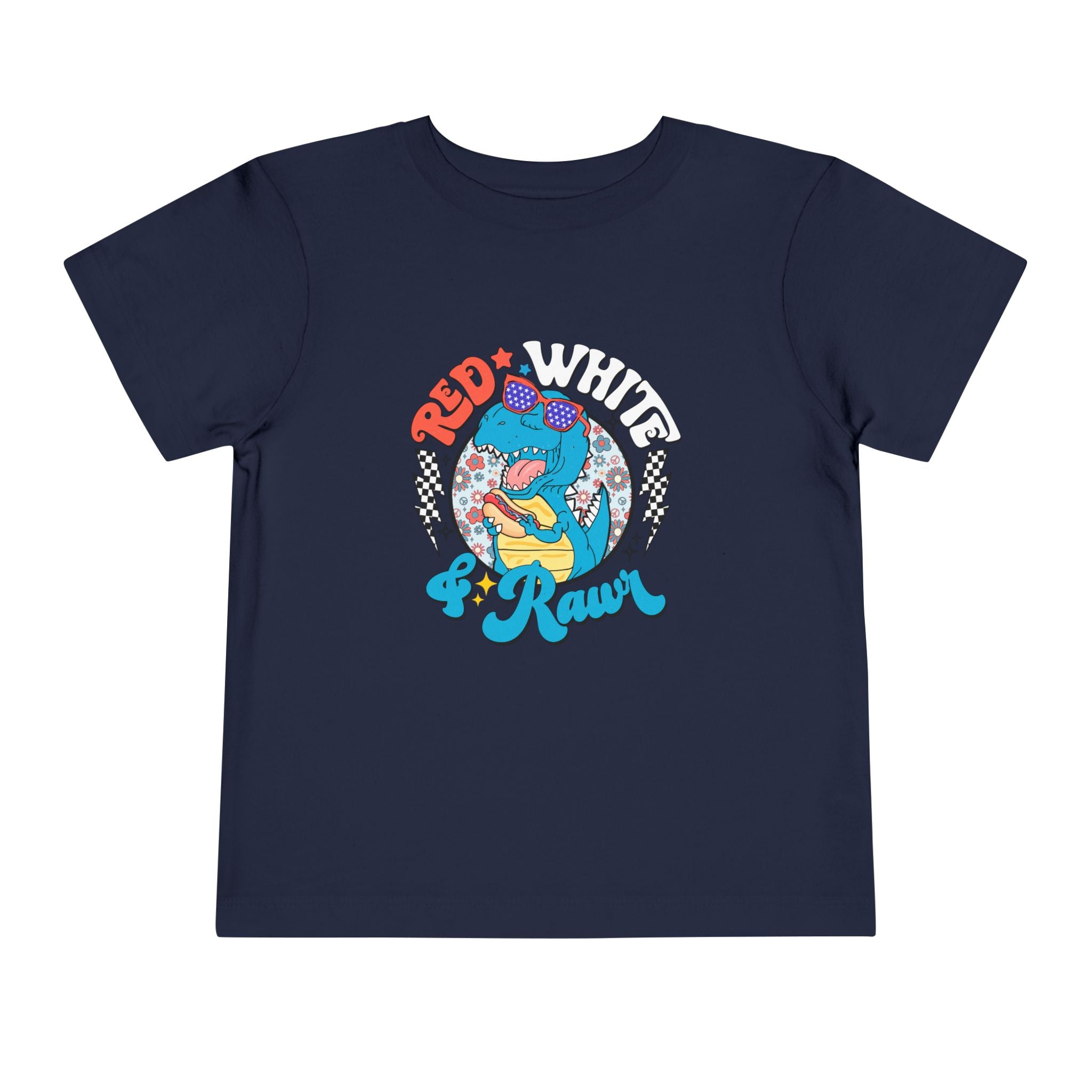 Toddler Tee — Red White & Roar Retro