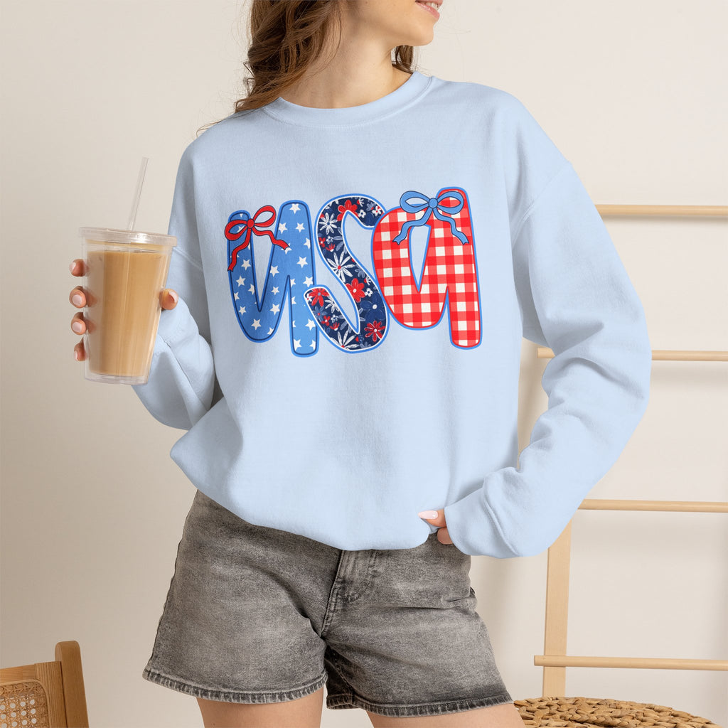 USA Patriotic Crewneck Sweatshirt