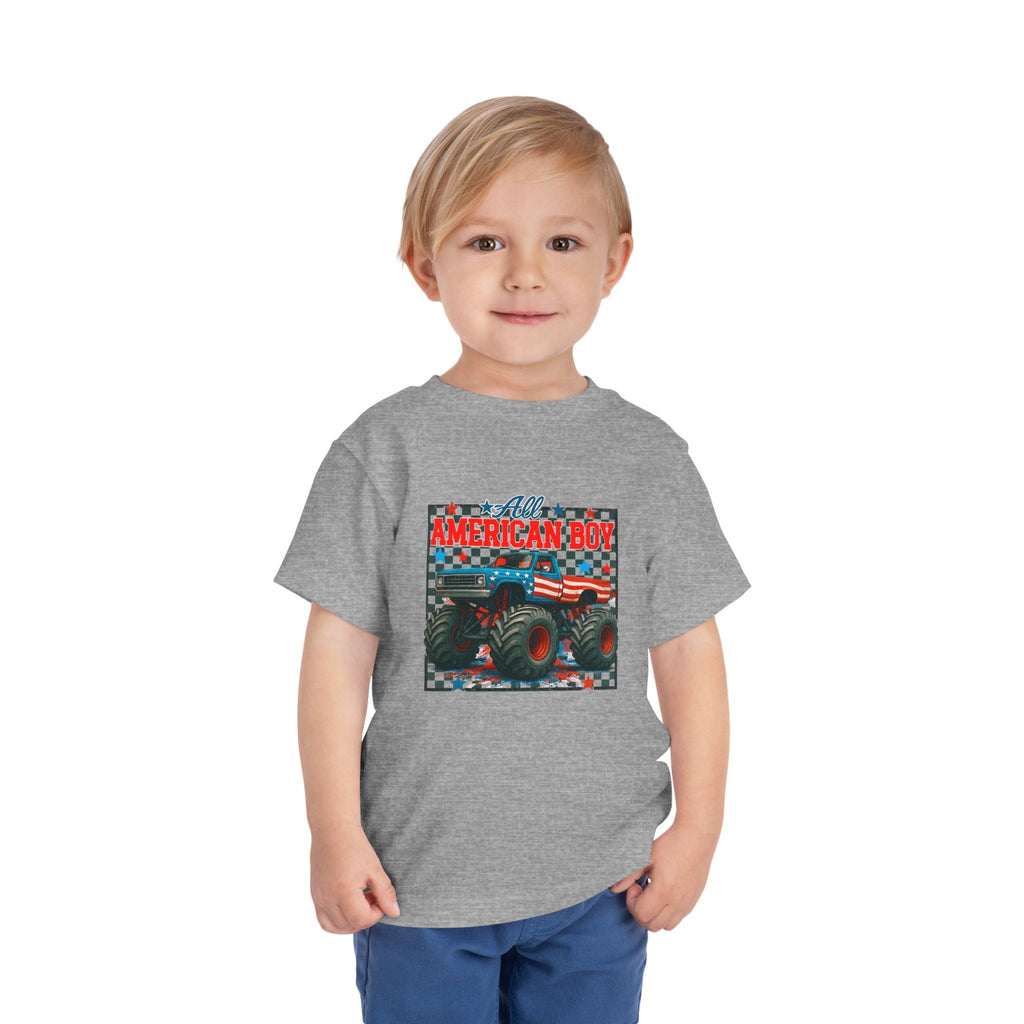 TODDLER -All American Boy Monster Truck Tee