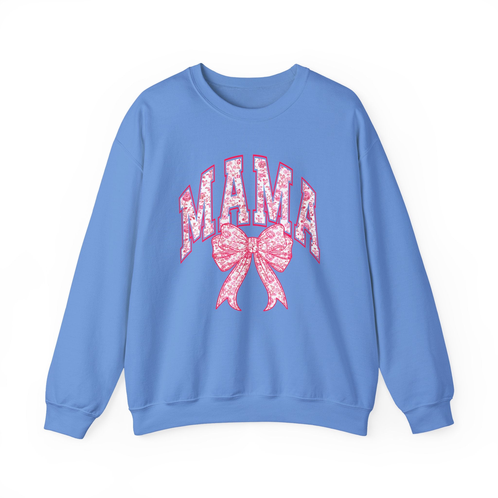 Mama Floral Bow Crewneck Sweatshirt