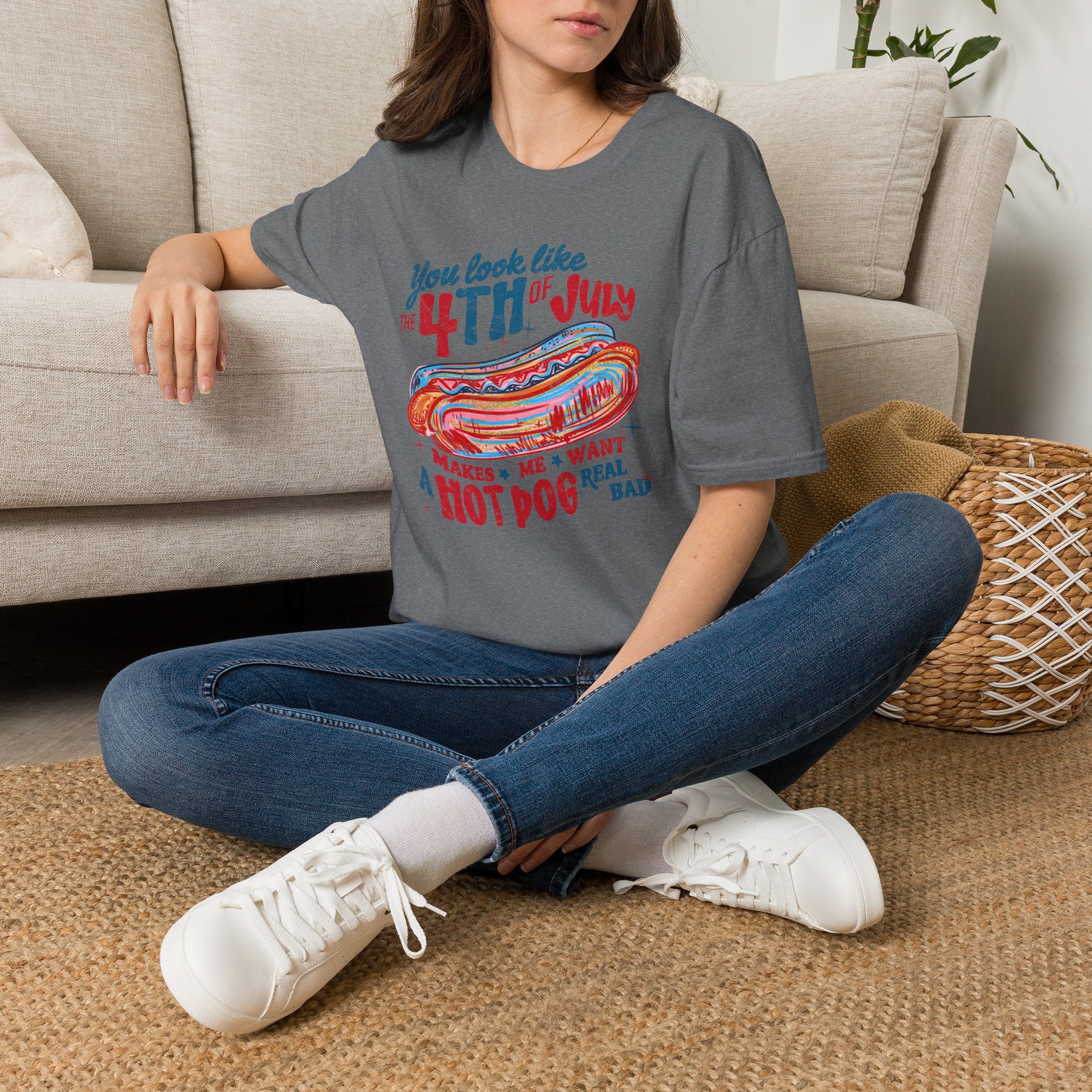 4th of July Hot Dog Tee