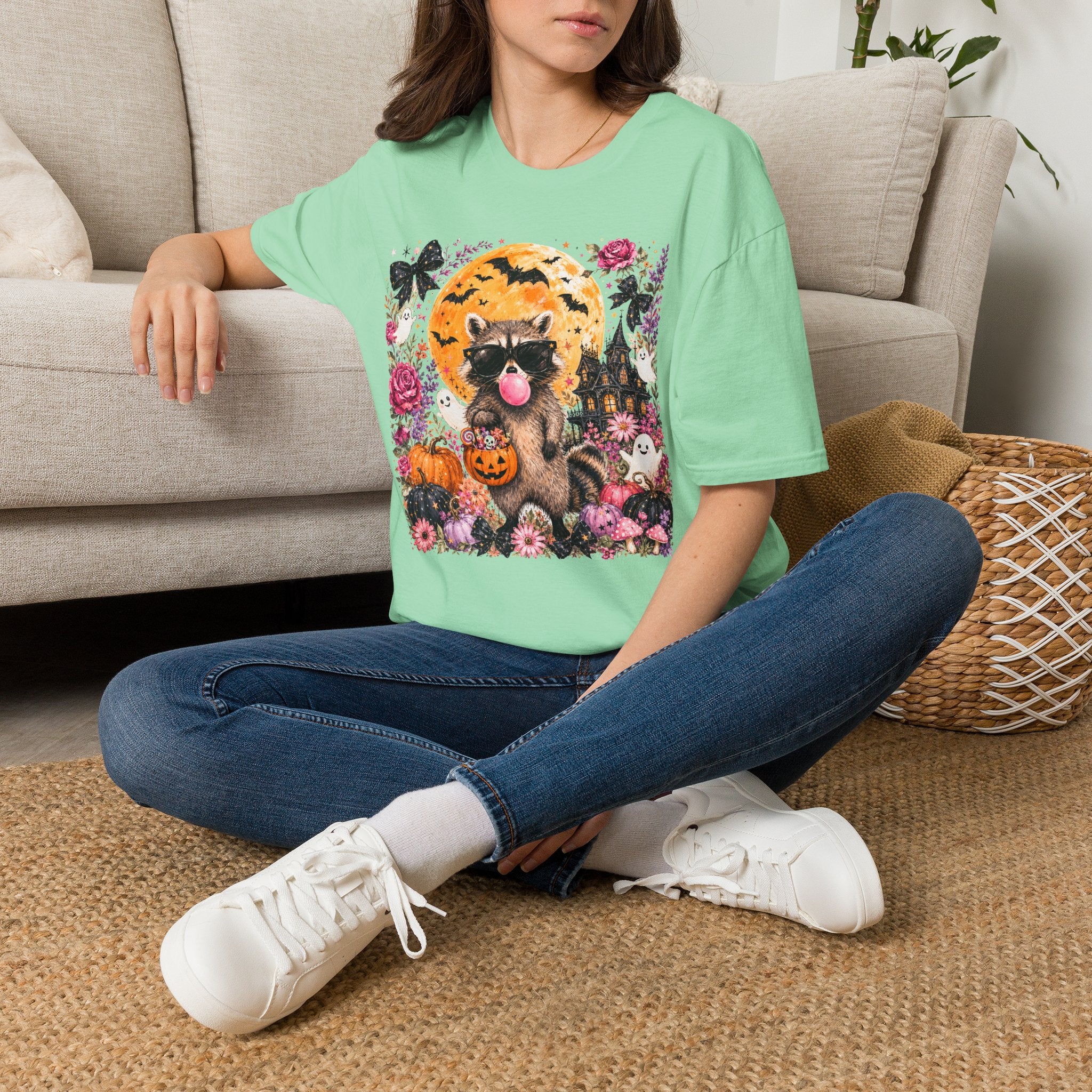 Halloween Raccoon Tee