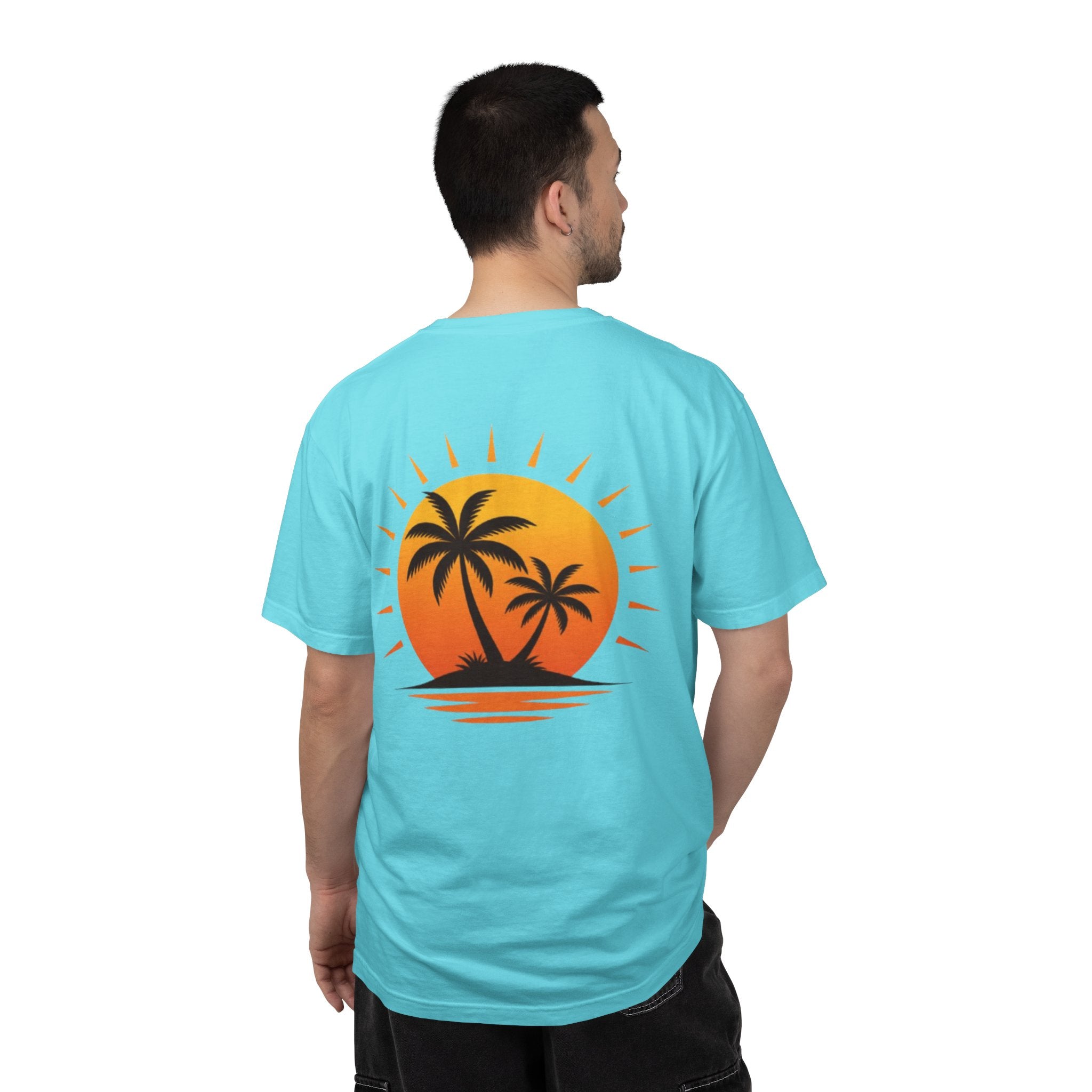 Sunset Palm Tee