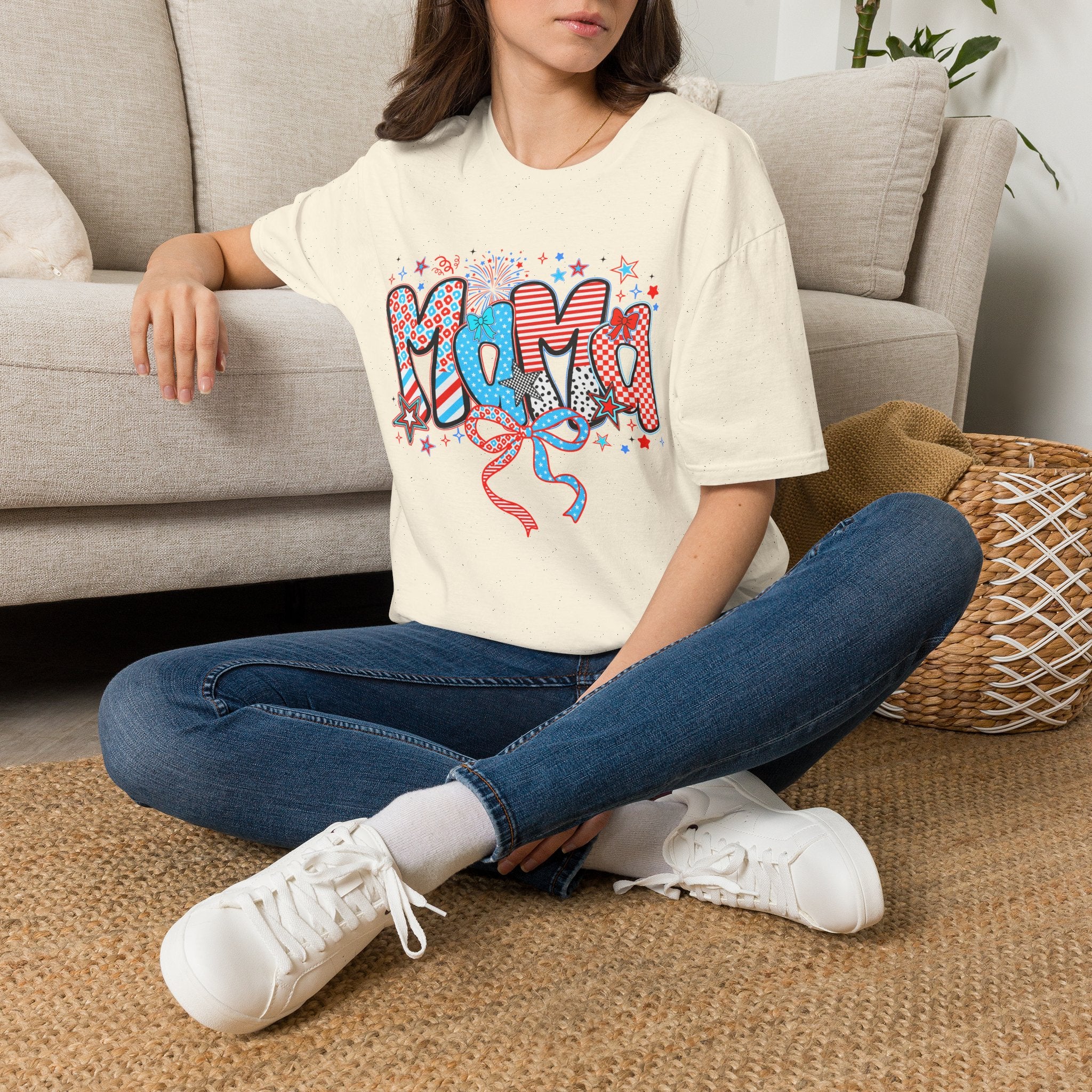 Mama Patriotic Graphic Tee