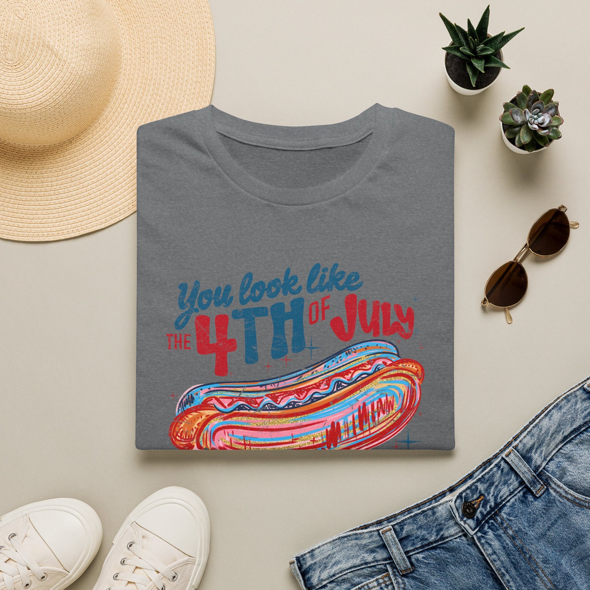 4th of July Hot Dog Tee