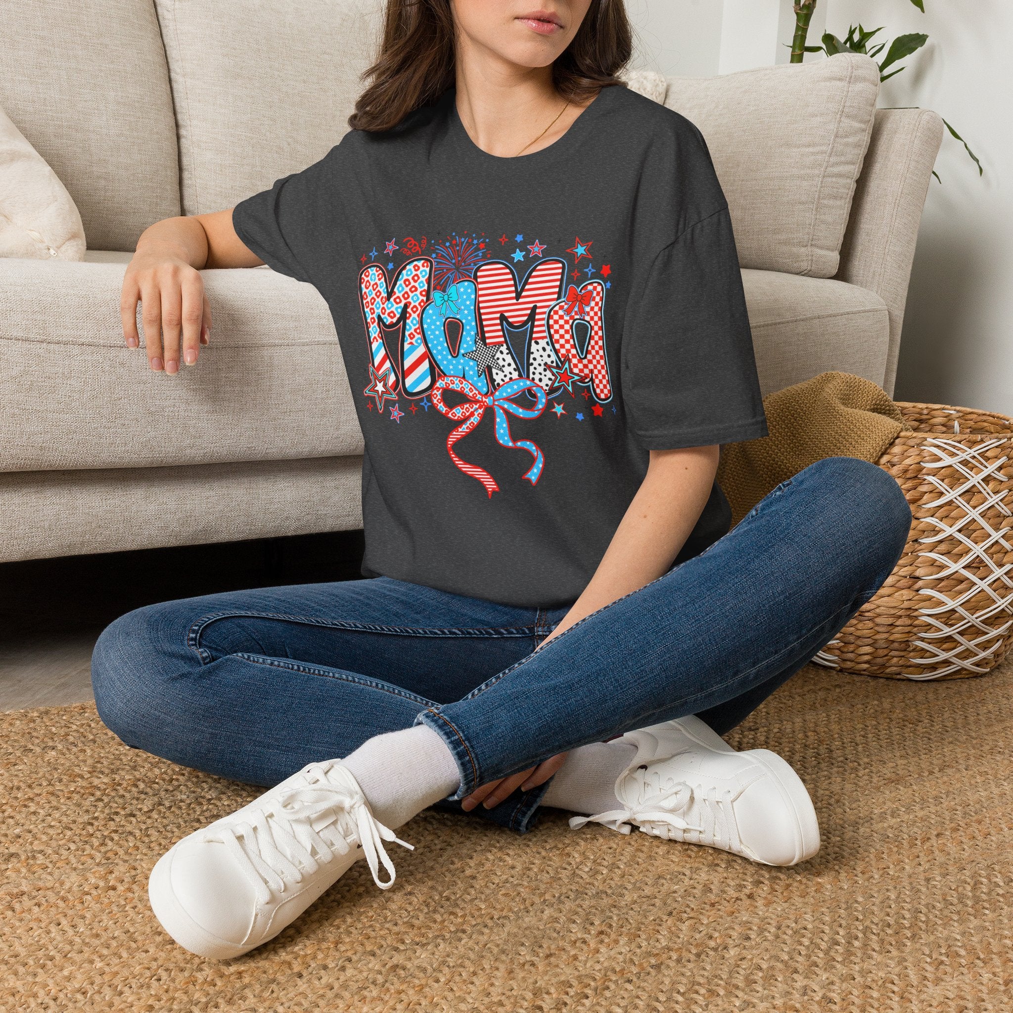 Mama Patriotic Graphic Tee