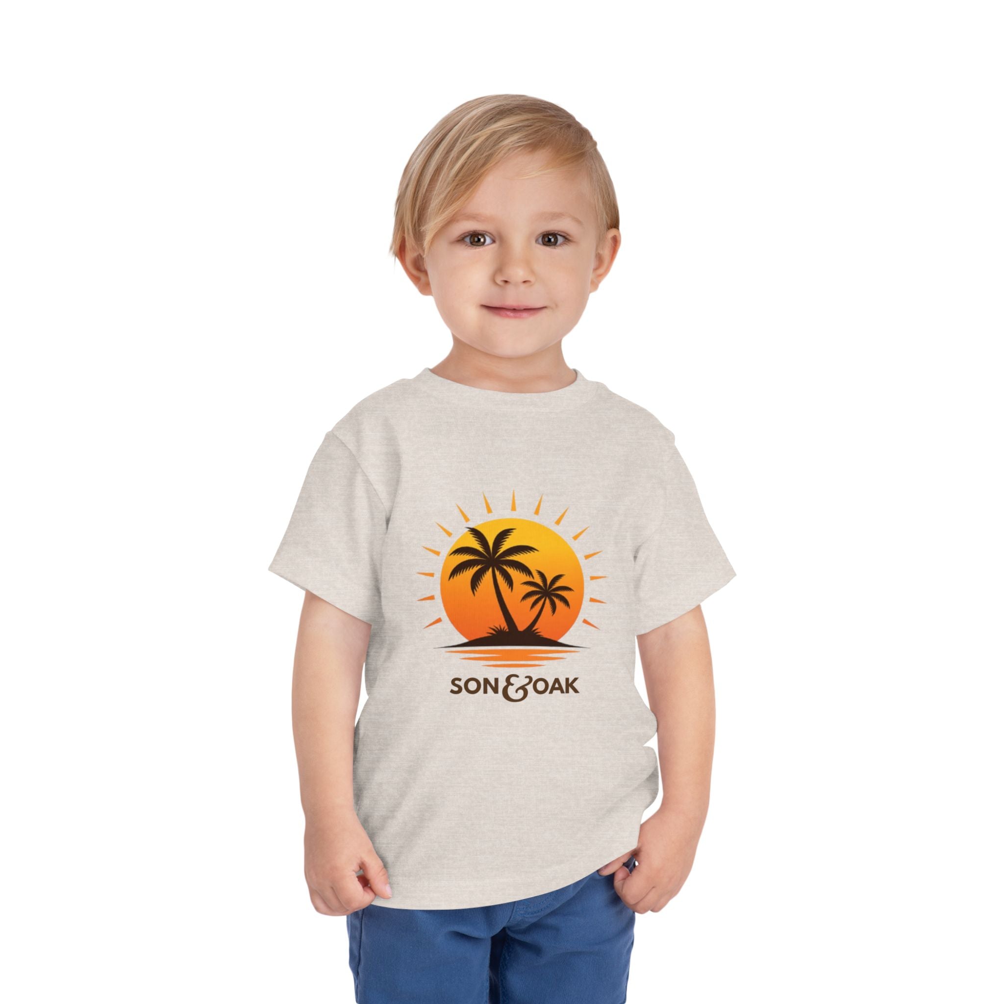 Toddler Tee — Sunset Palm Tree